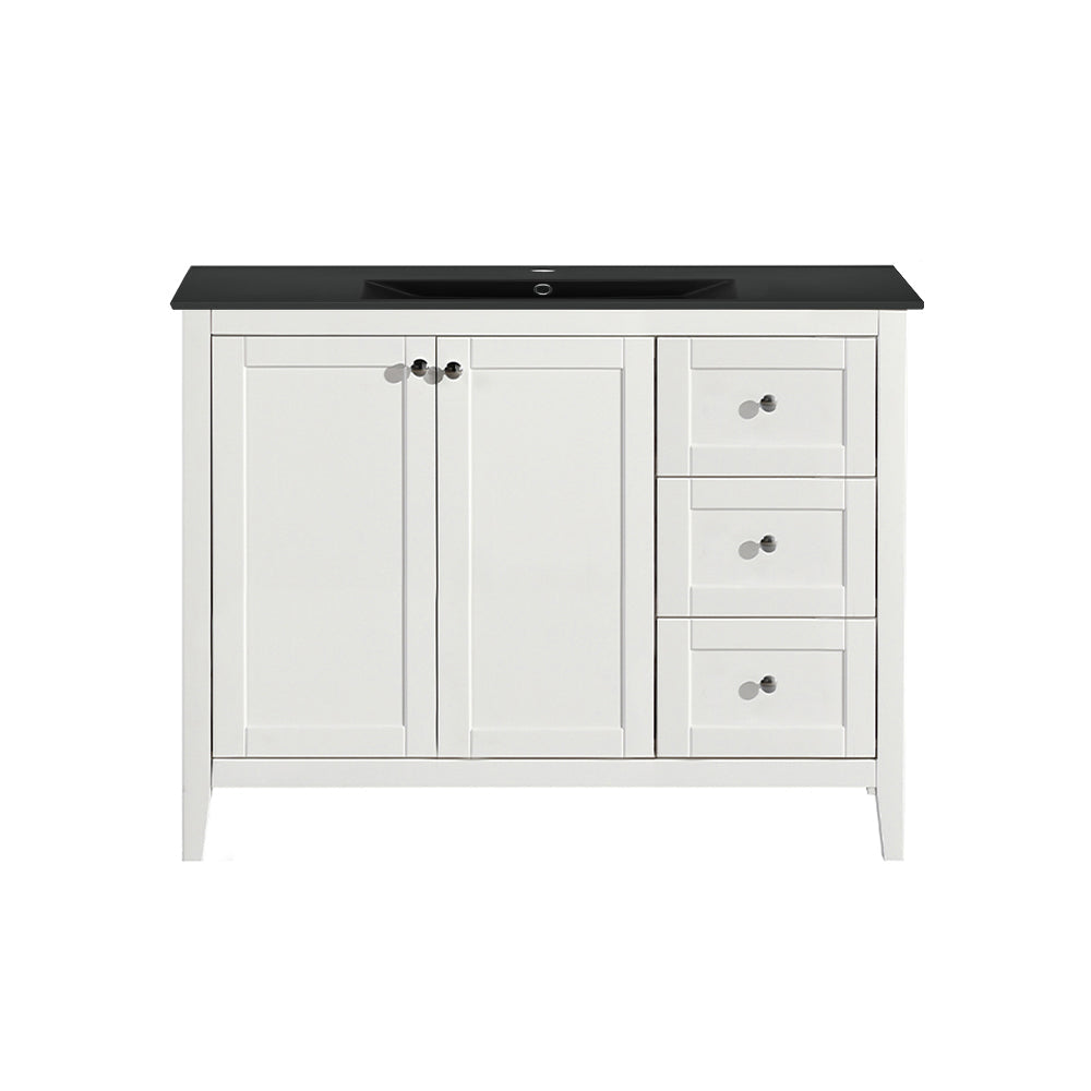 White / Matte Black / 1-Hole