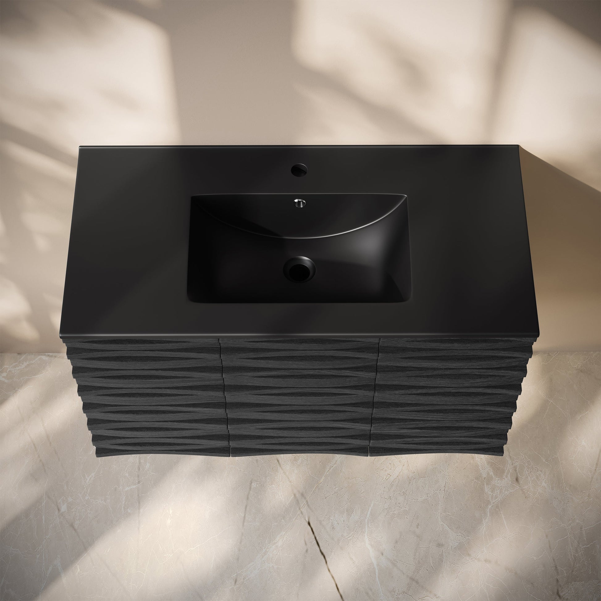 Black Oak / Black / 1-Hole