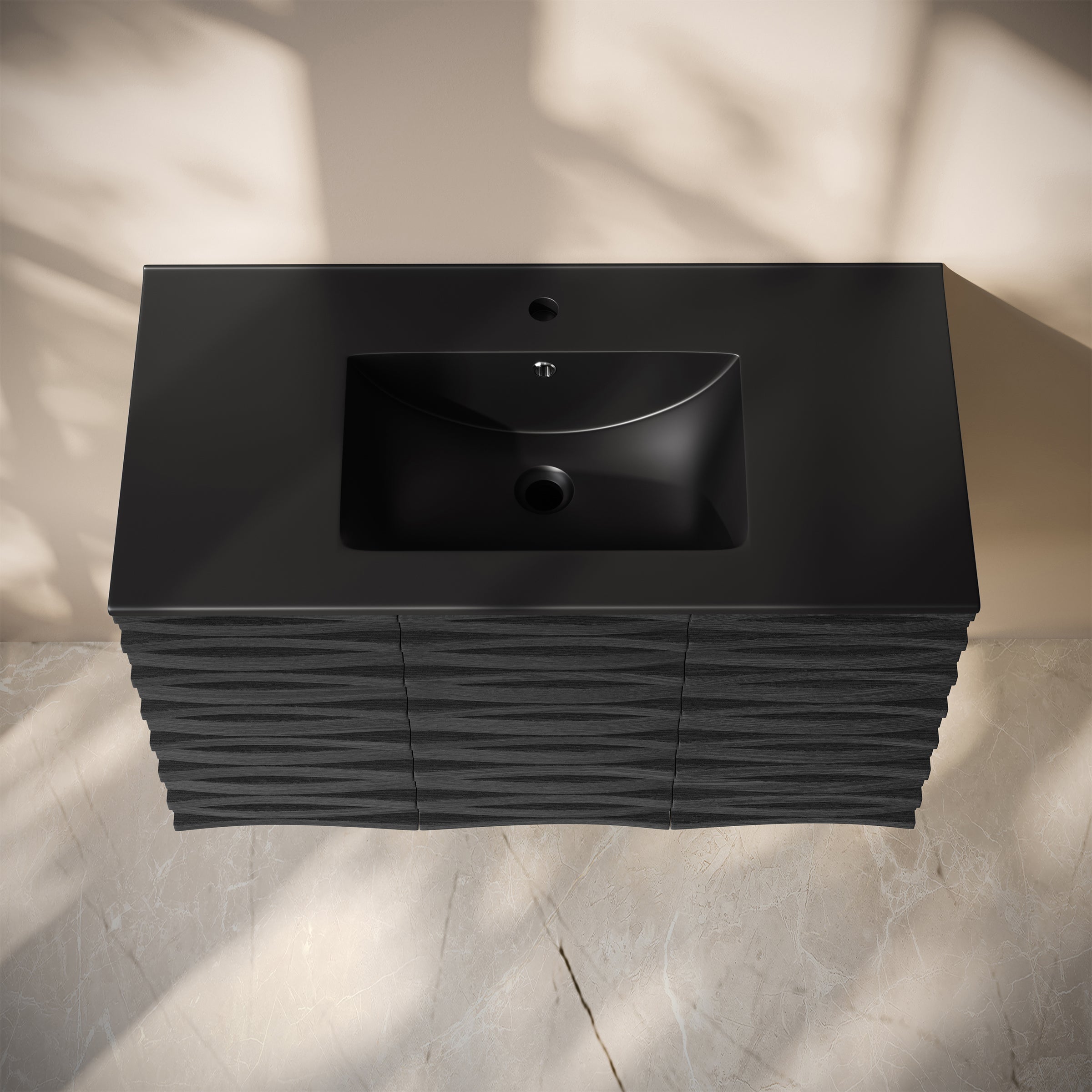 Black Oak / Black / 1-Hole
