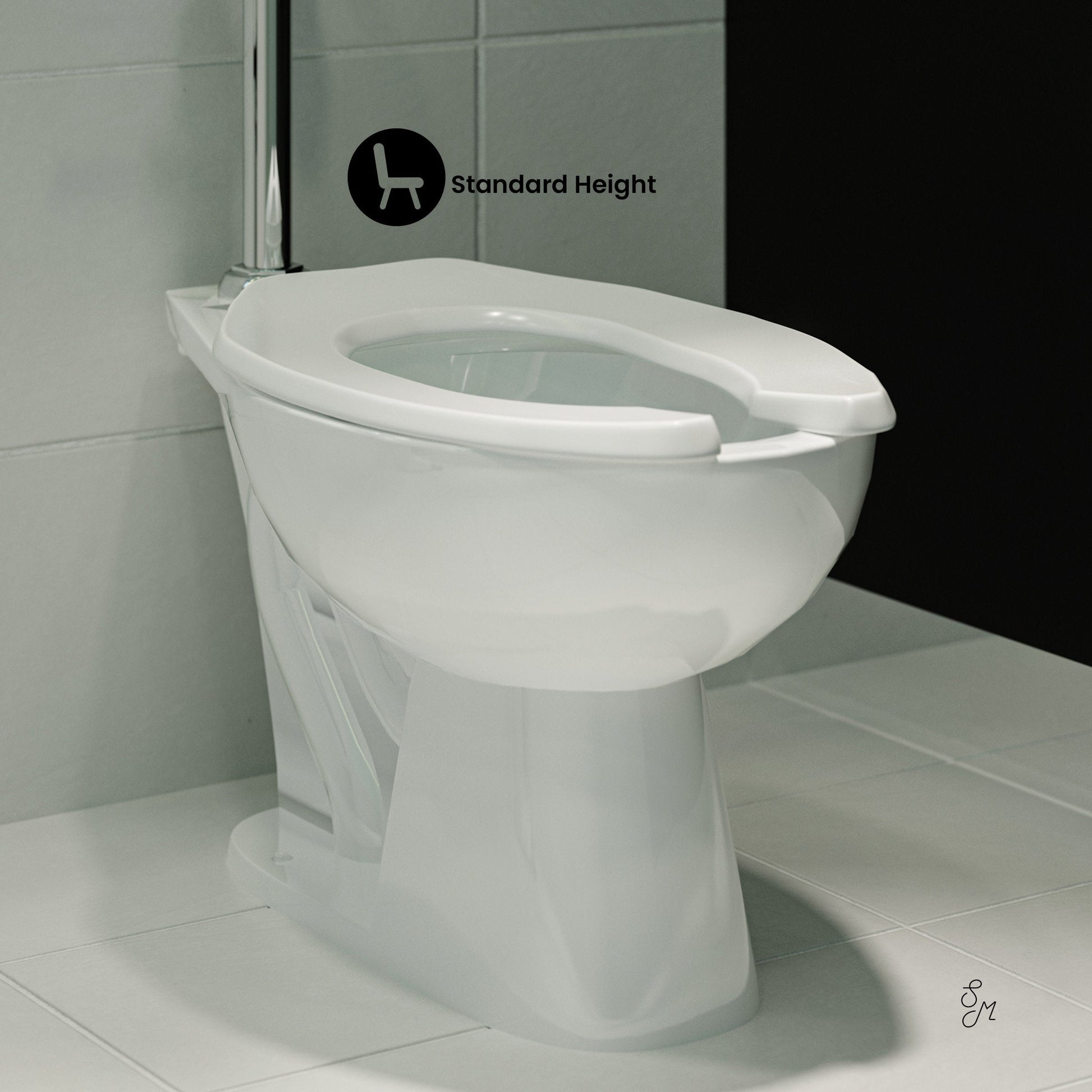 Glossy White / Standard Height