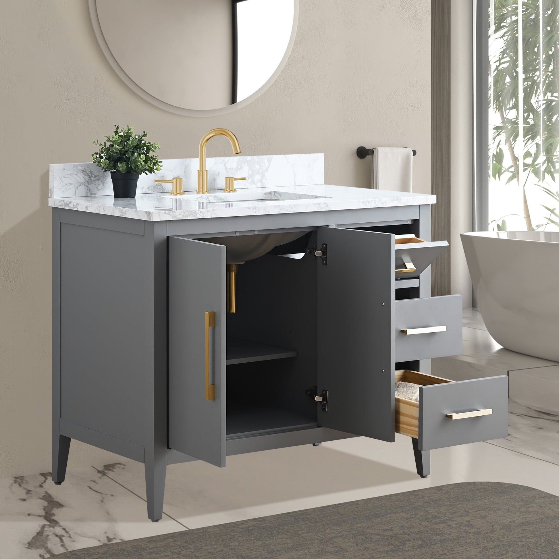 Cashmere Gray / Golden Brushed