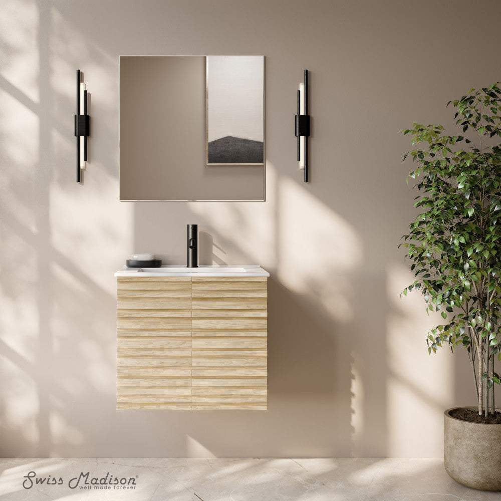Natural Oak / White / 1-Hole