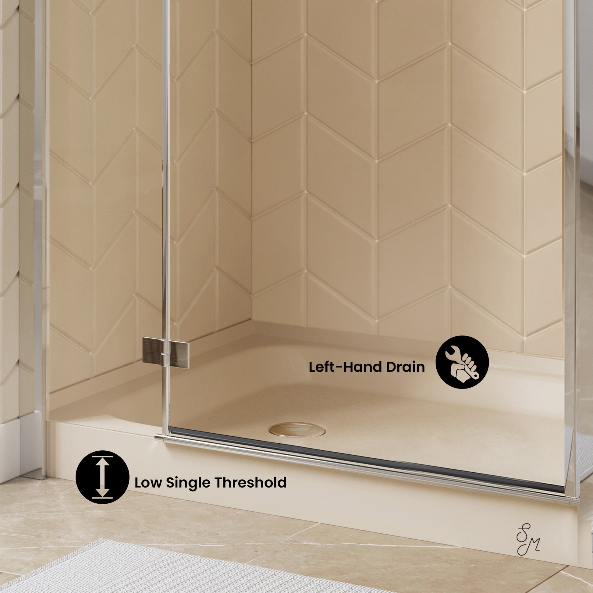 Glossy Bisque / Left