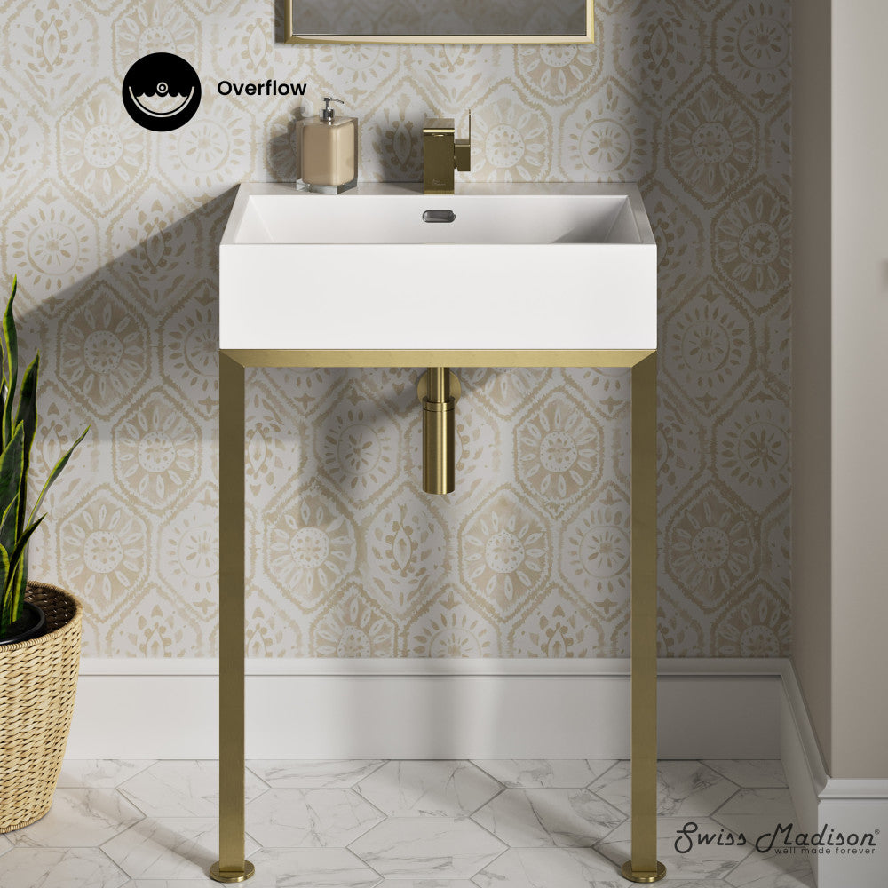 Brushed Gold / White