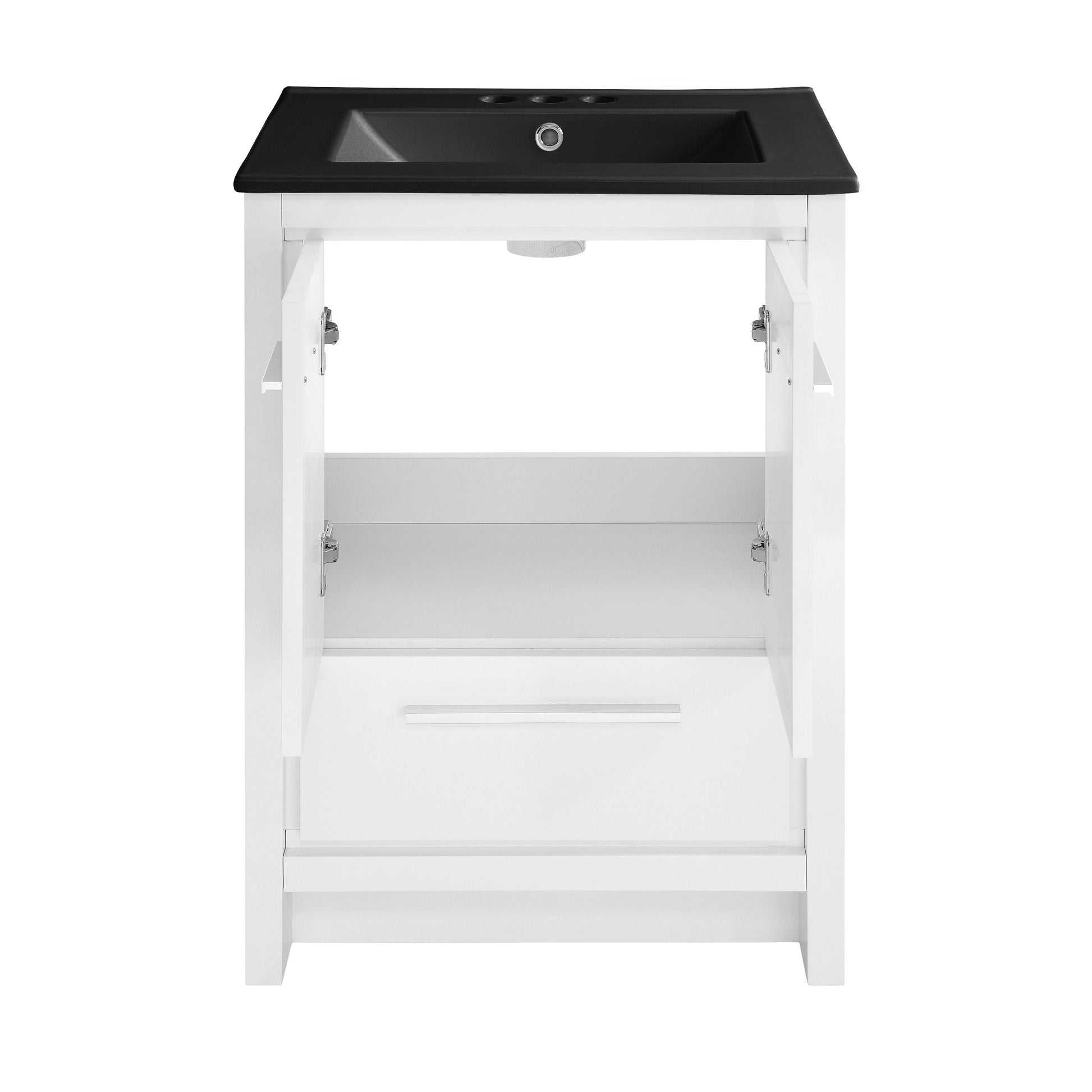 White / Matte Black / 3-Hole