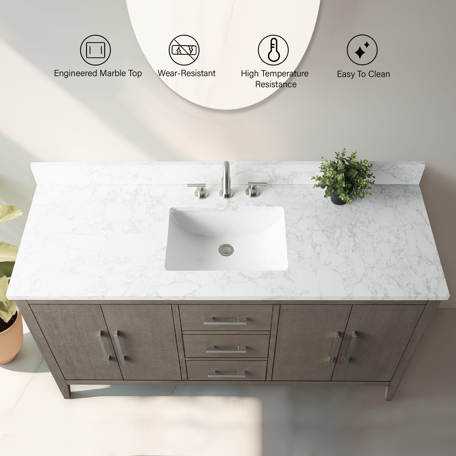 Driftwood Gray / Brushed Nickel