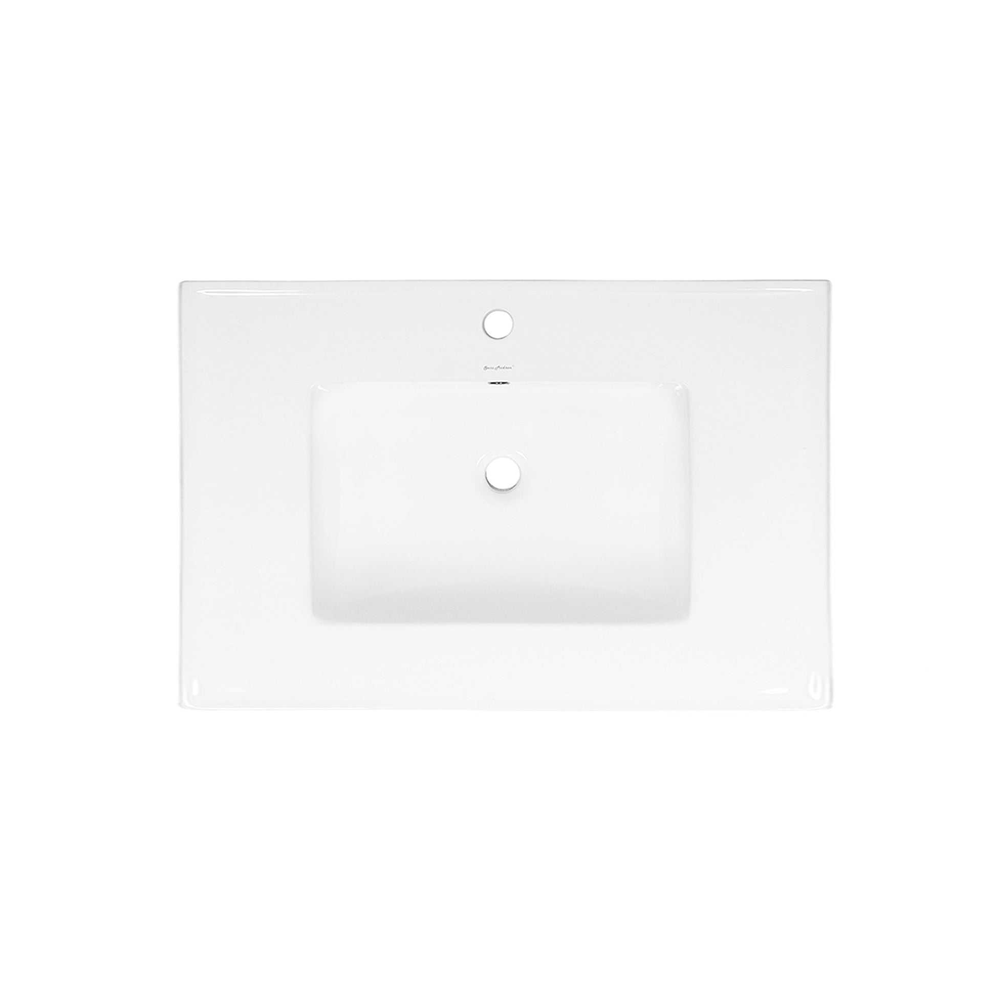 Glossy White / 1-Hole / Center
