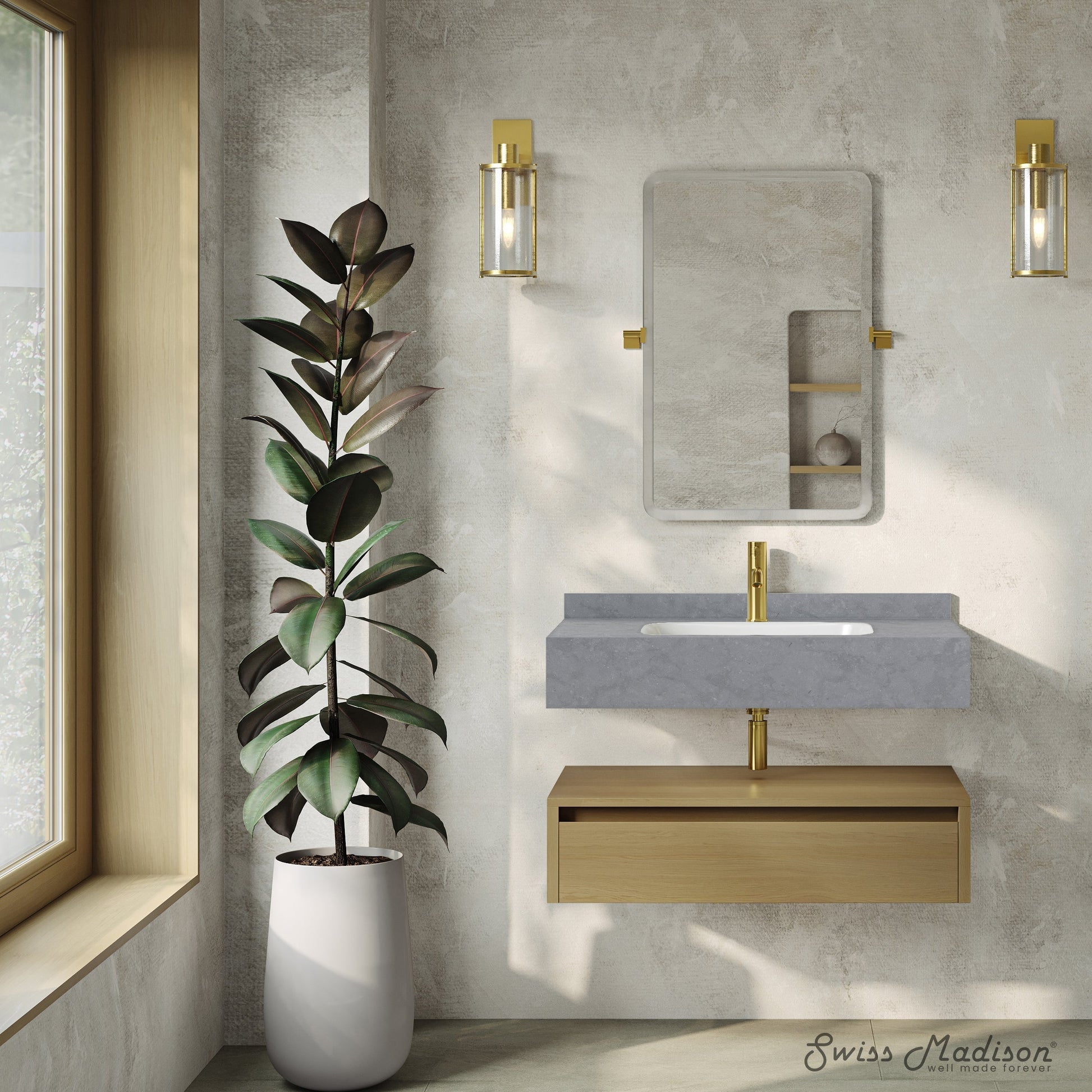 Natural Oak / Charcoal Gray