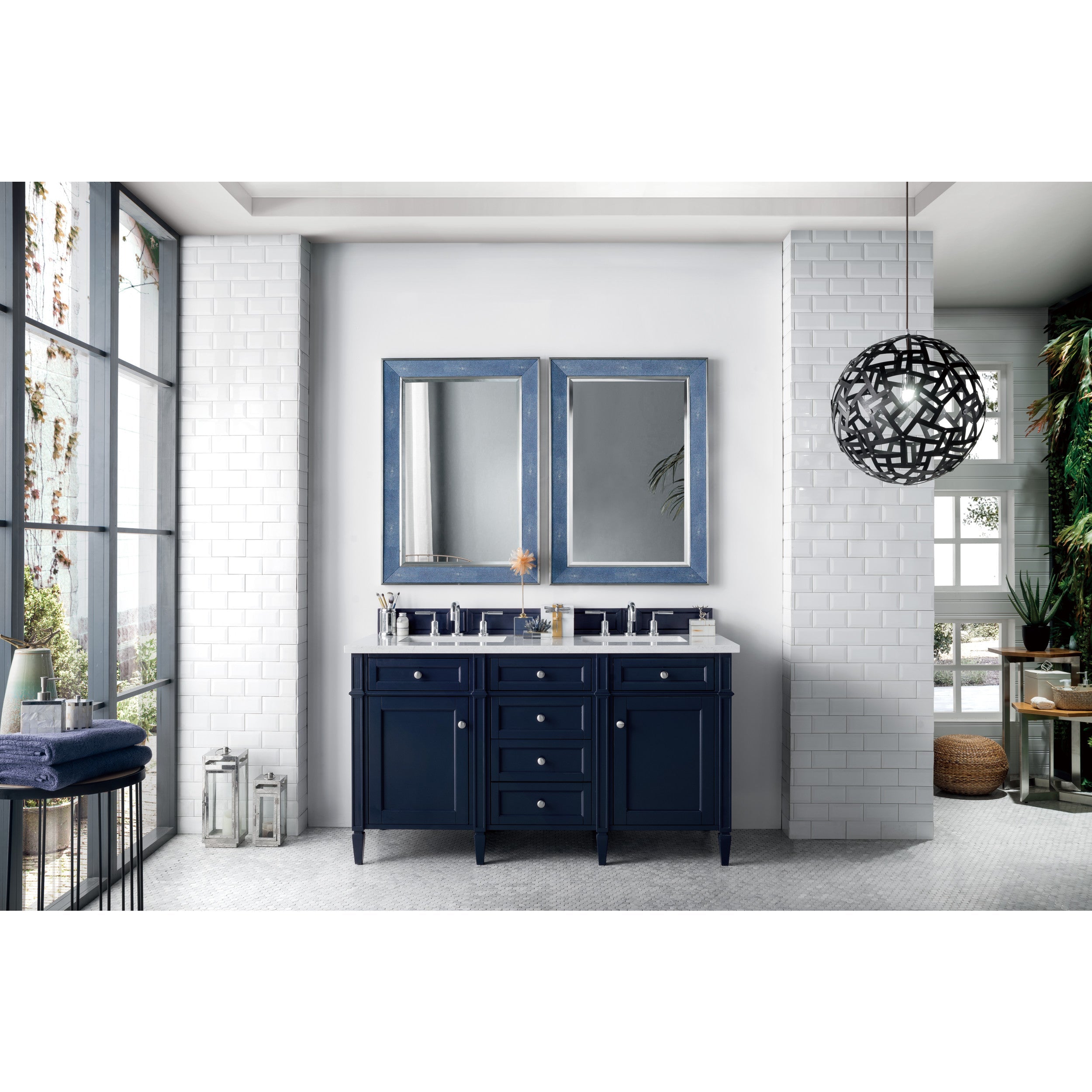 Victory Blue / Eternal Jasmine Pearl - 3 Faucet Holes