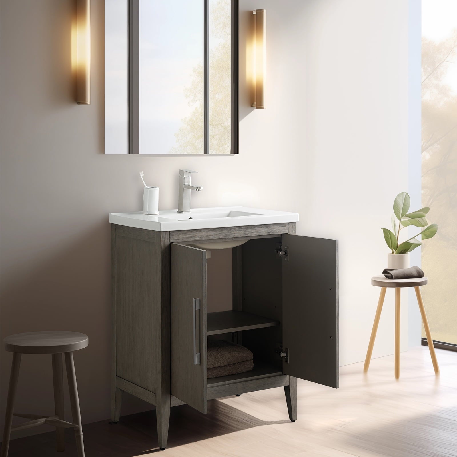 Driftwood Gray / Brushed Nickel