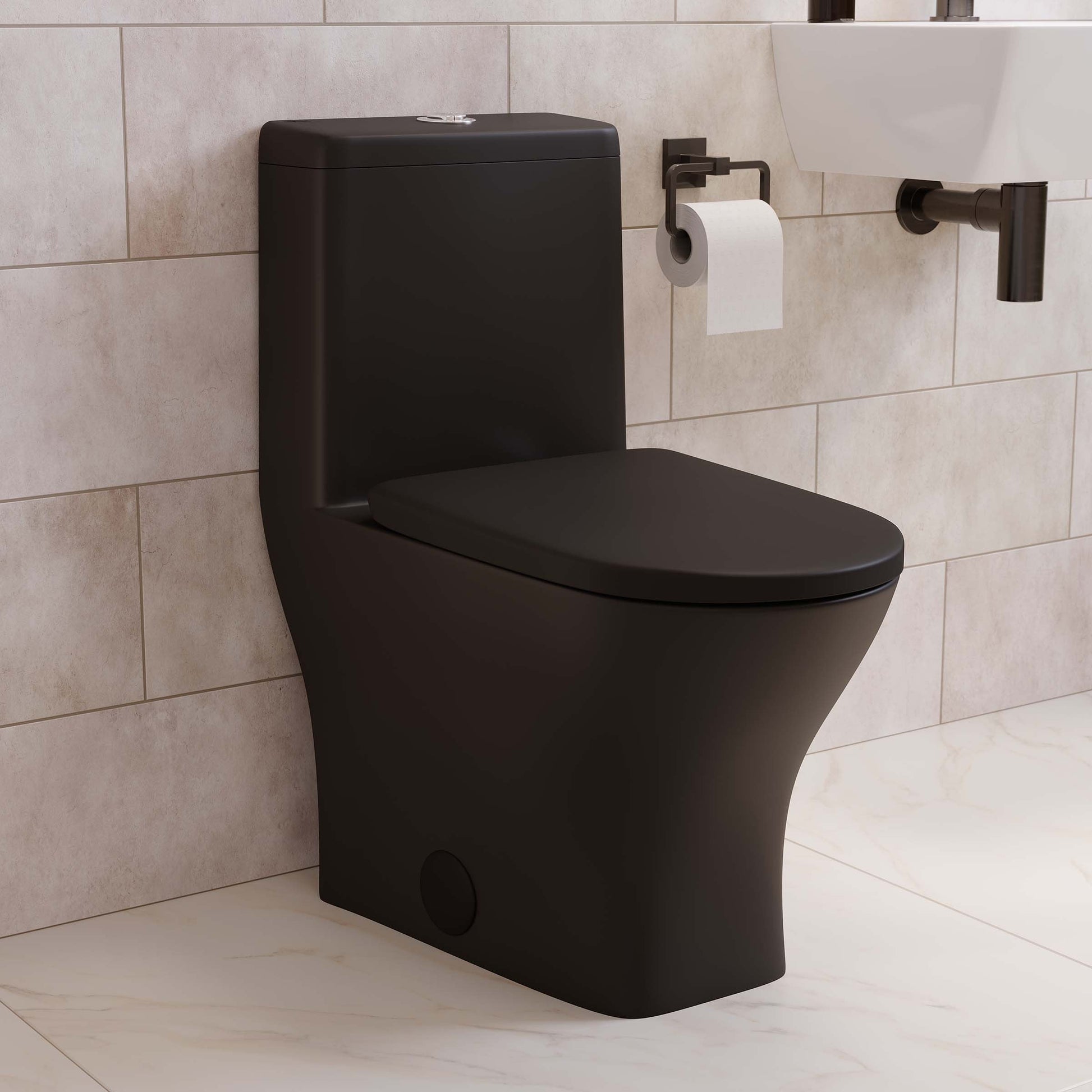 Matte Black / Dual - Top / Single Piece