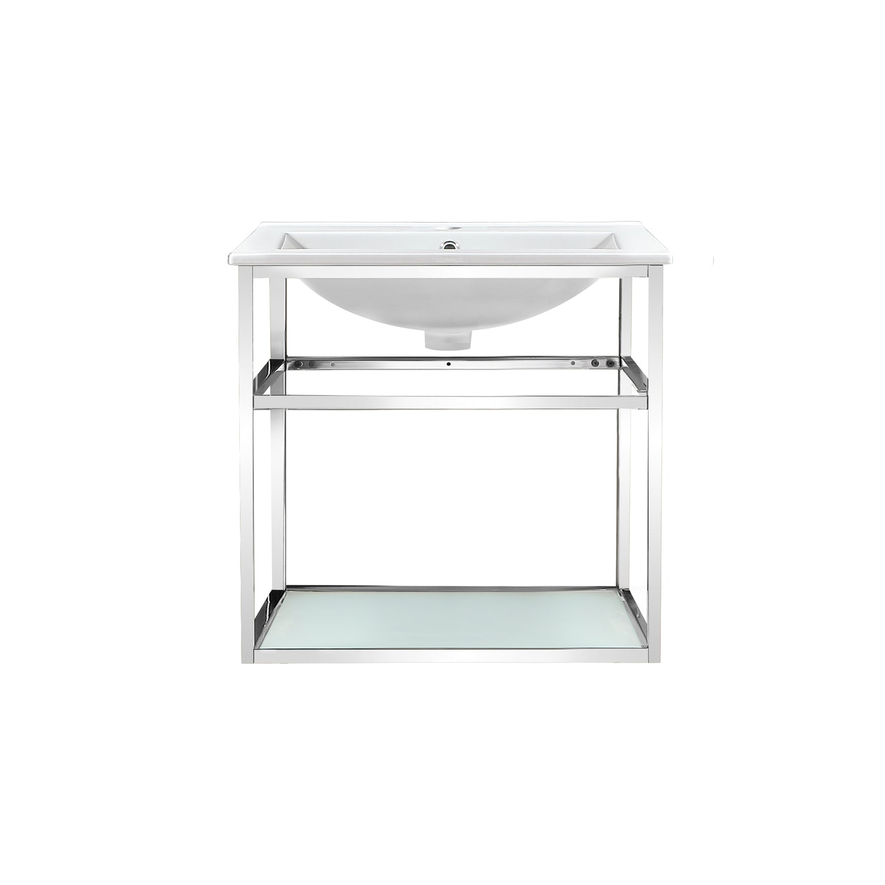 Chrome / White / 1-Hole