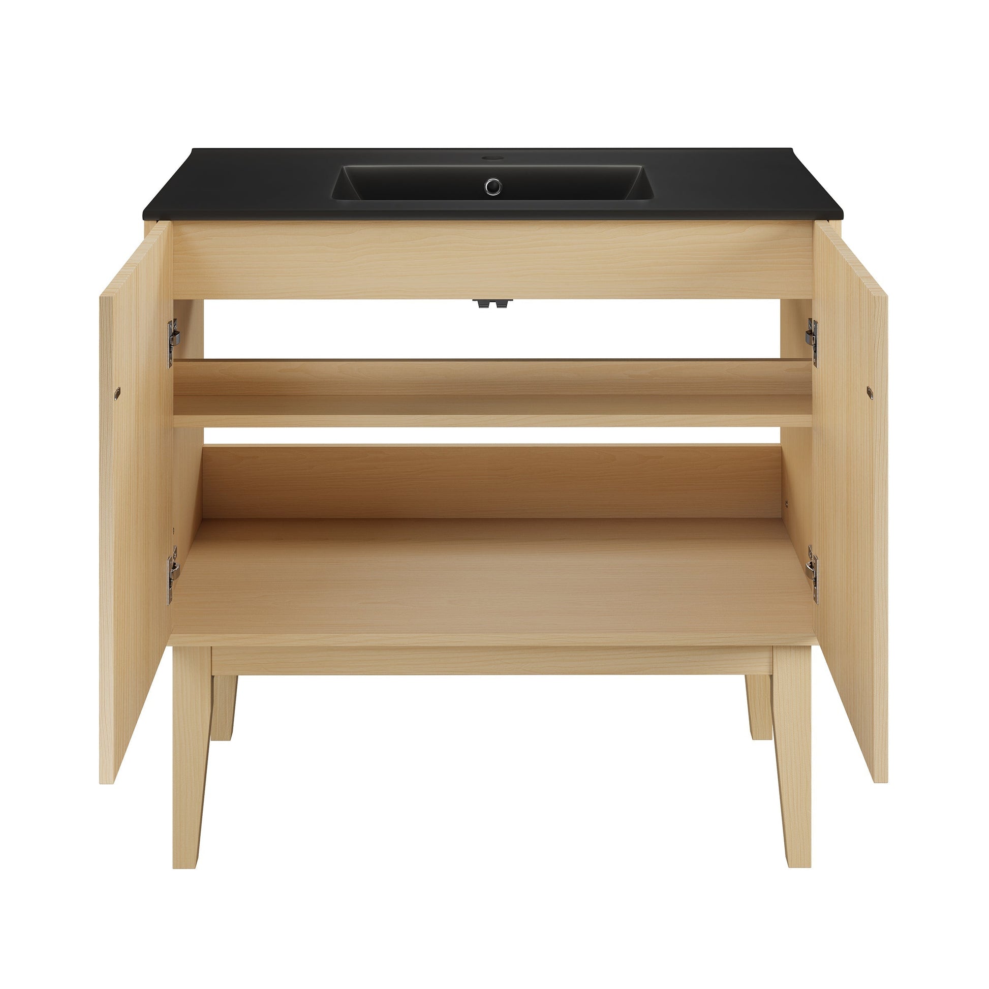 Natural Oak / Matte Black / 1-Hole