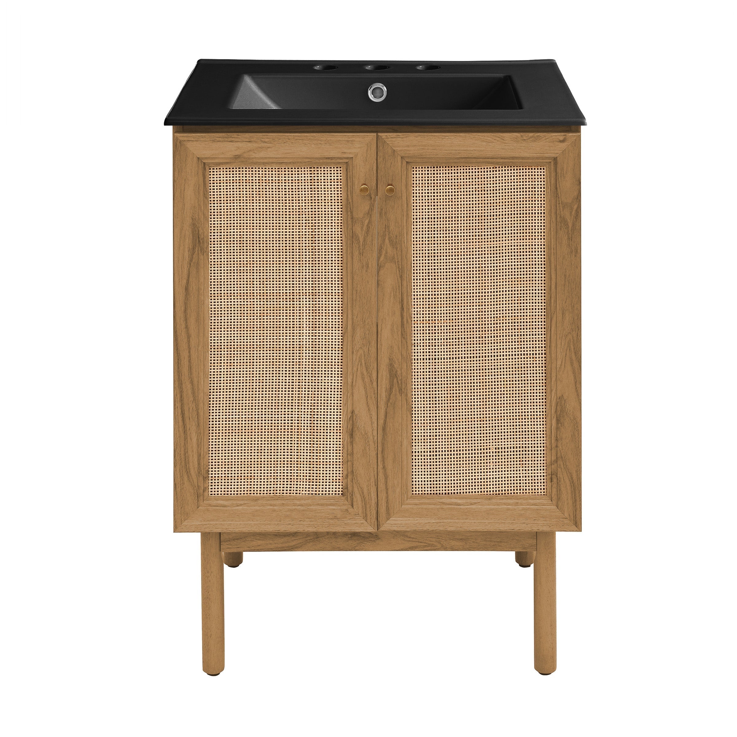 Golden Oak / Matte Black / 3-Hole