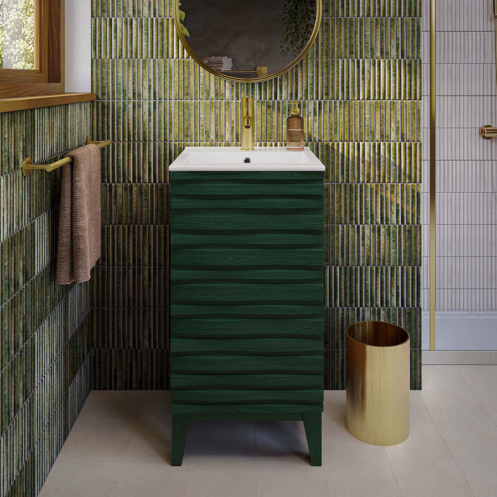 Green Oak / White