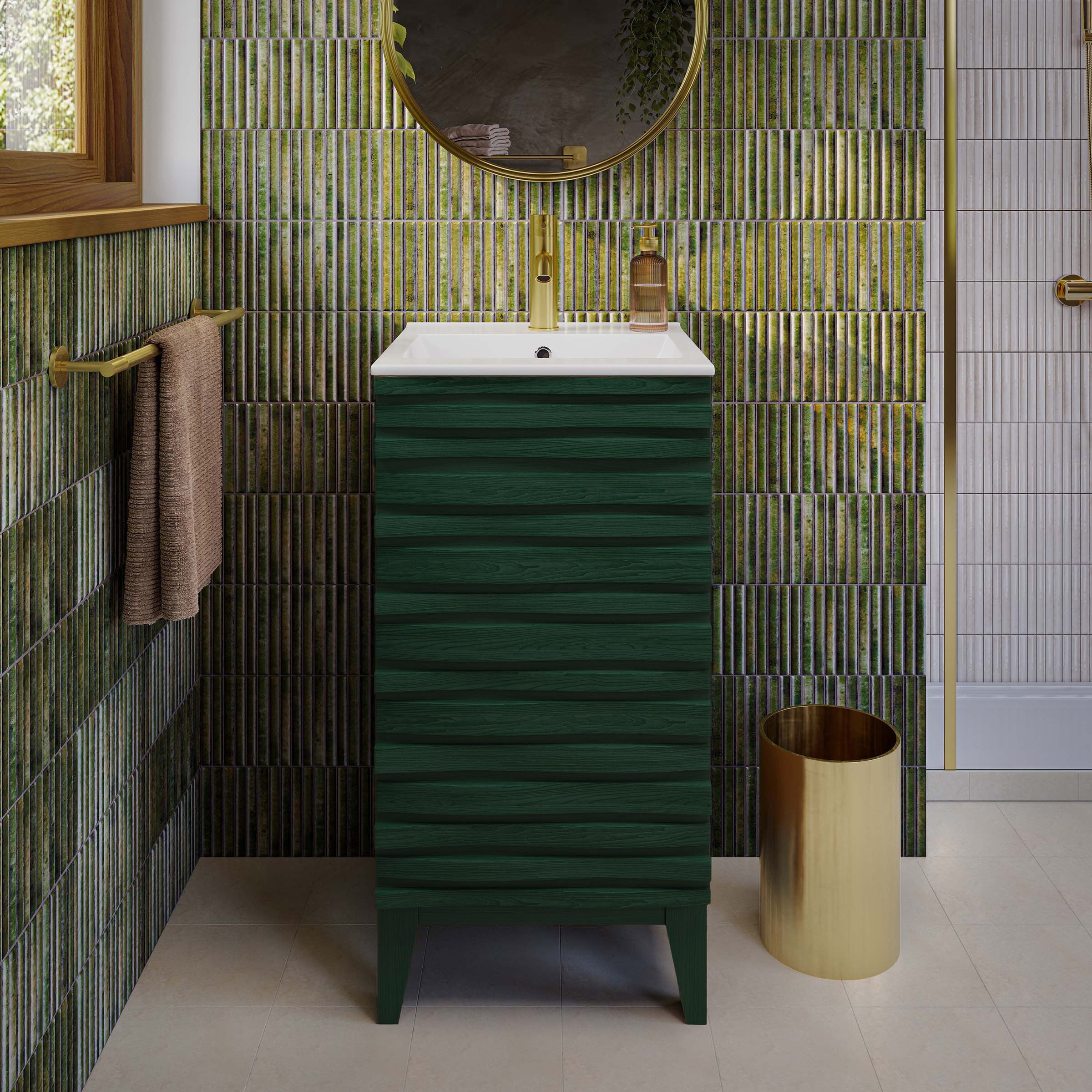 Green Oak / White
