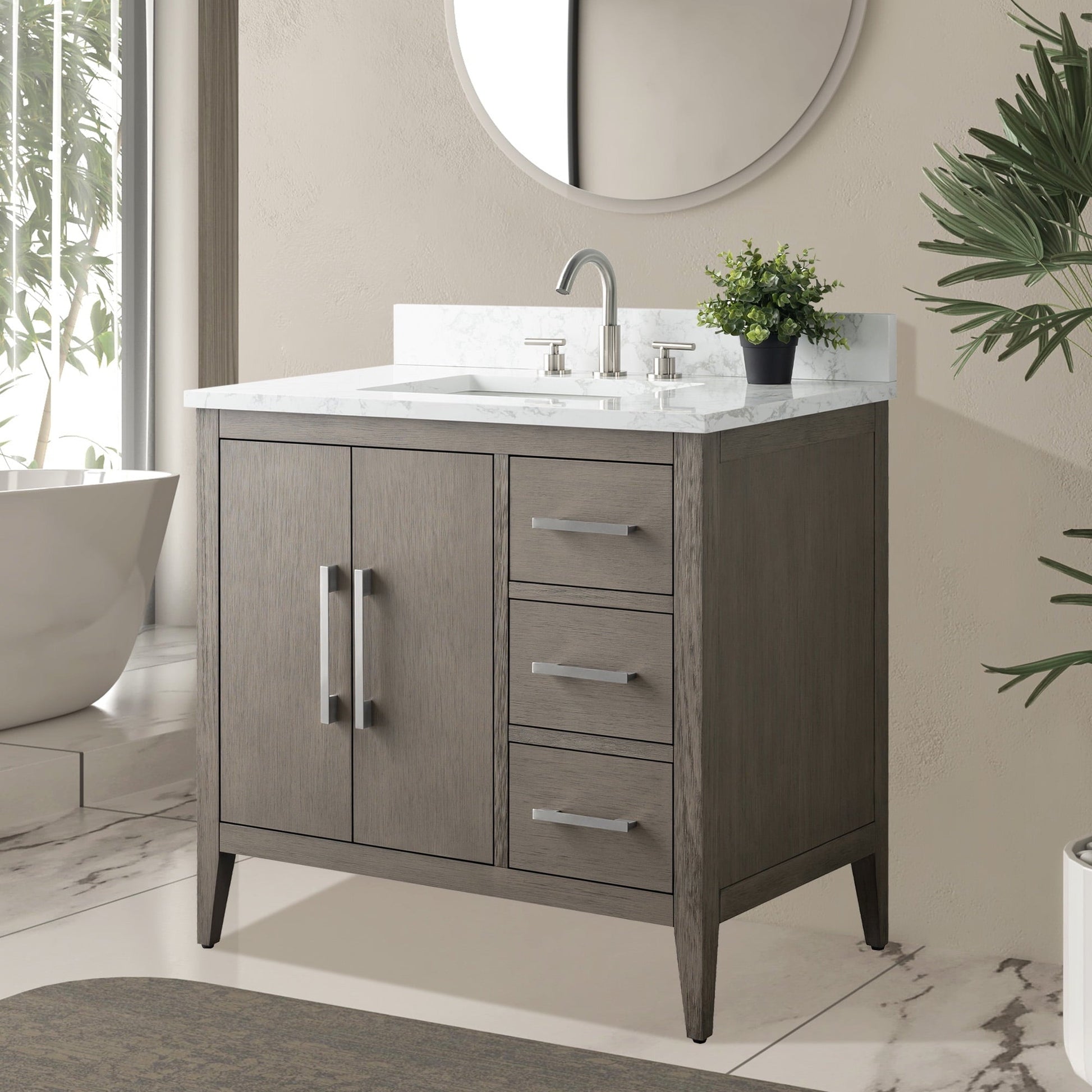 Driftwood Gray / Brushed Nickel