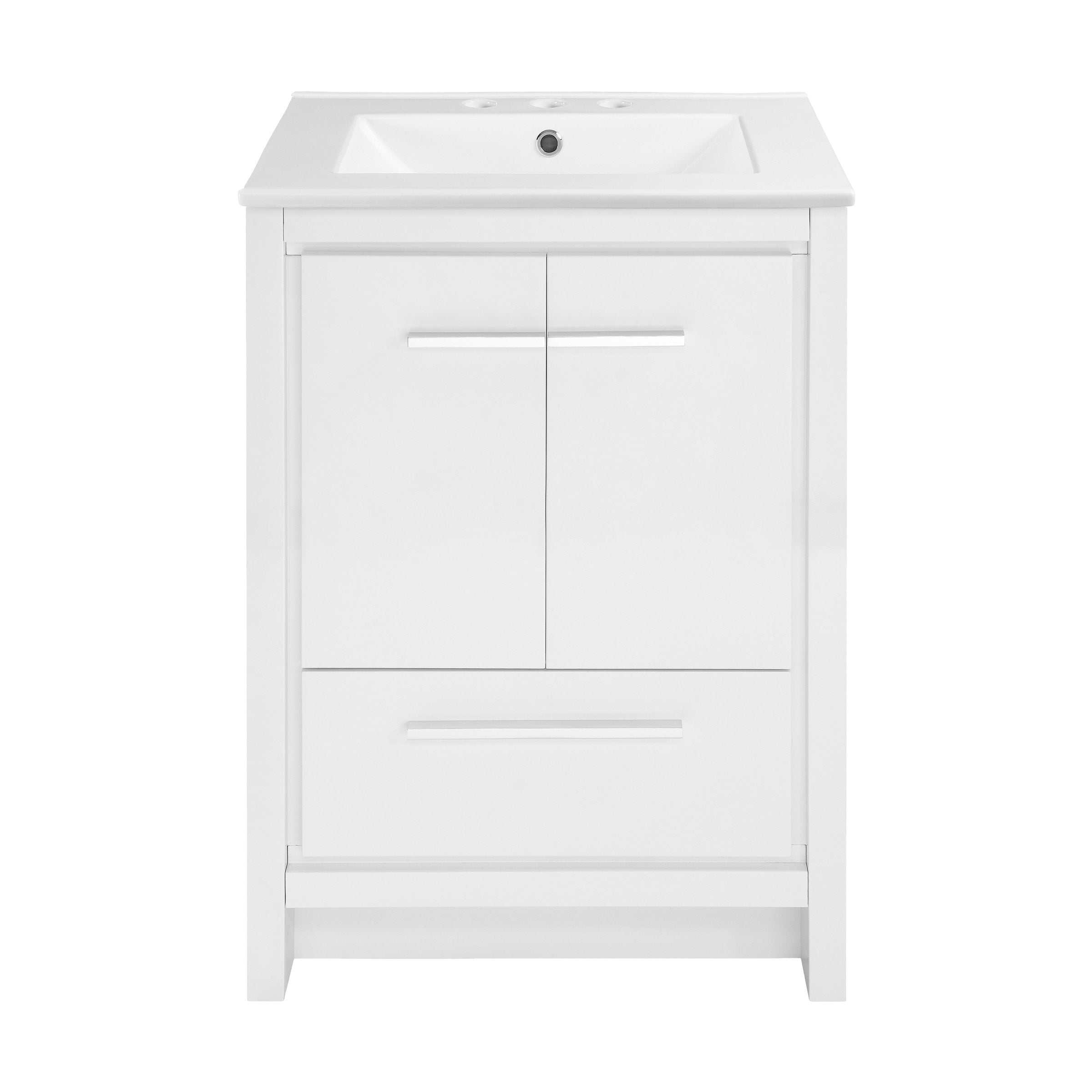 White / White / 3-Hole