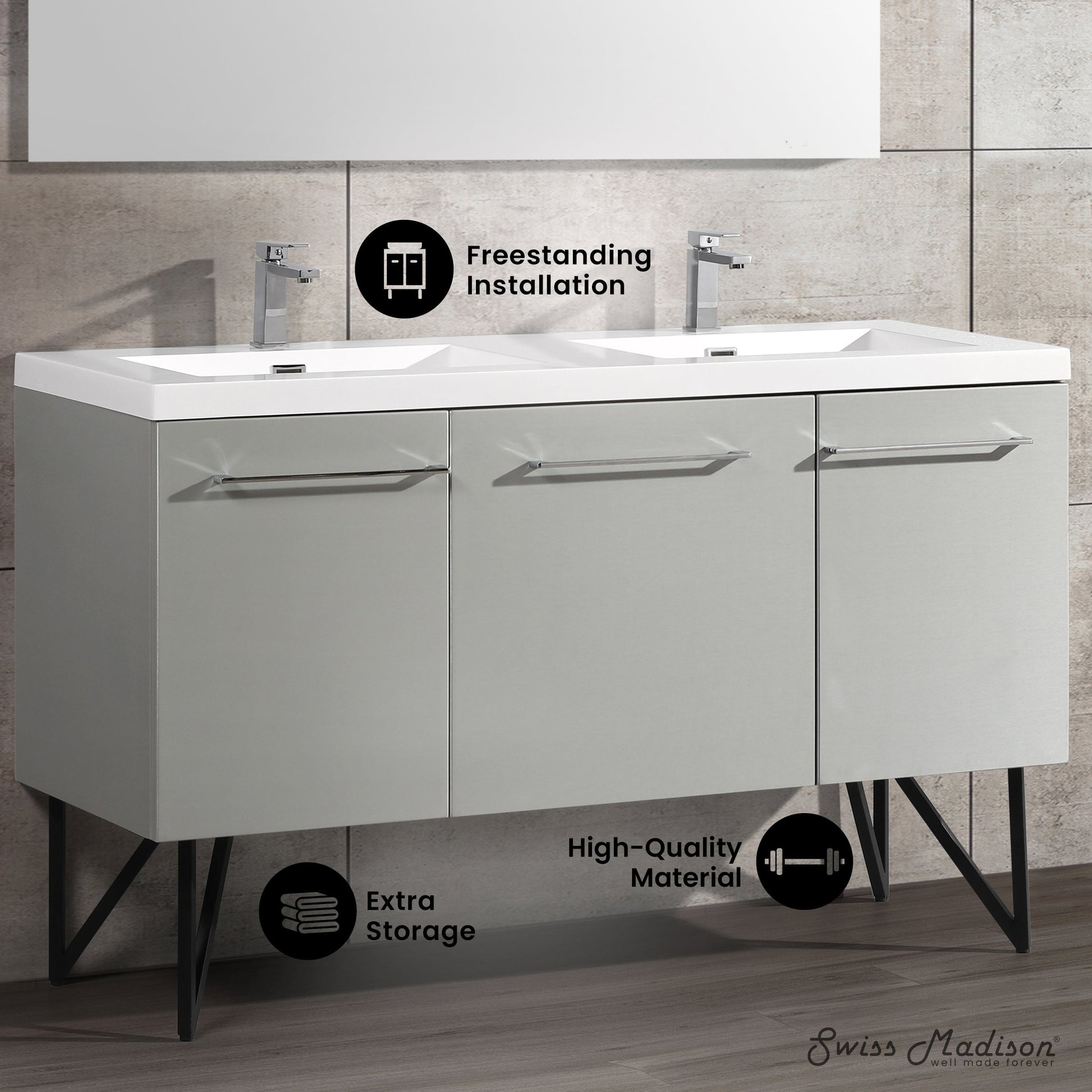 Gray / White / 1-Hole