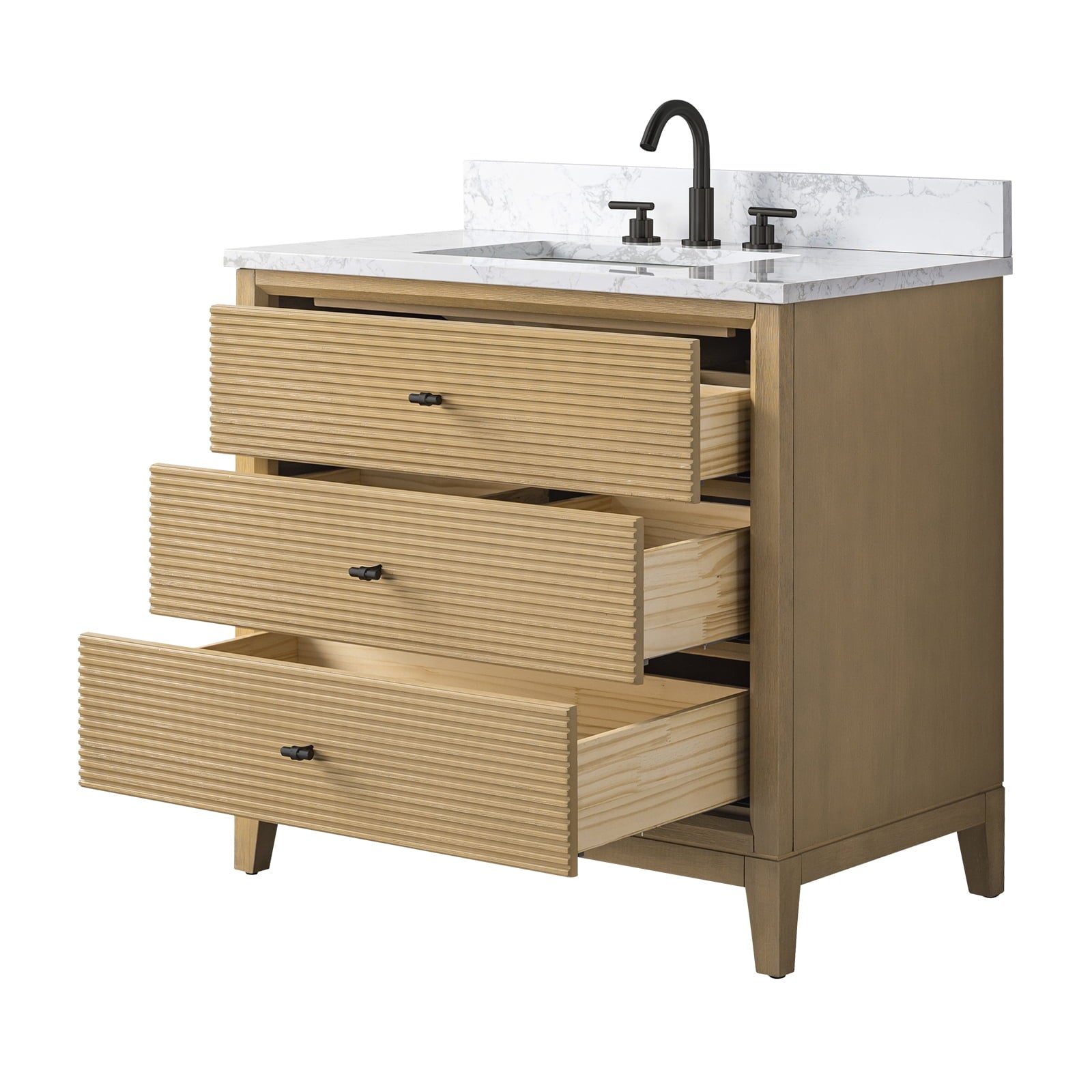 Linear Natural Oak / Matte Black