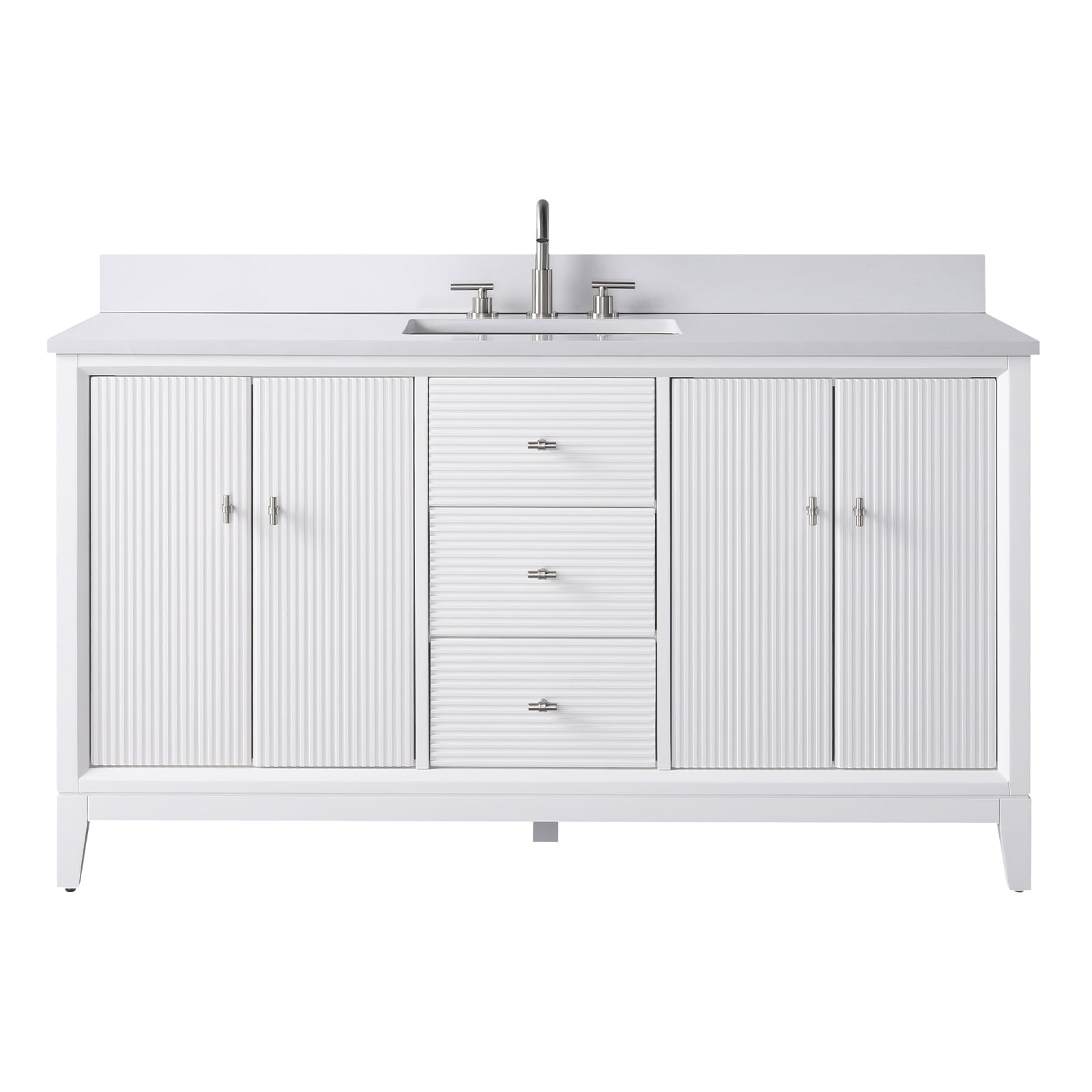 Linear White / Brushed Nickel