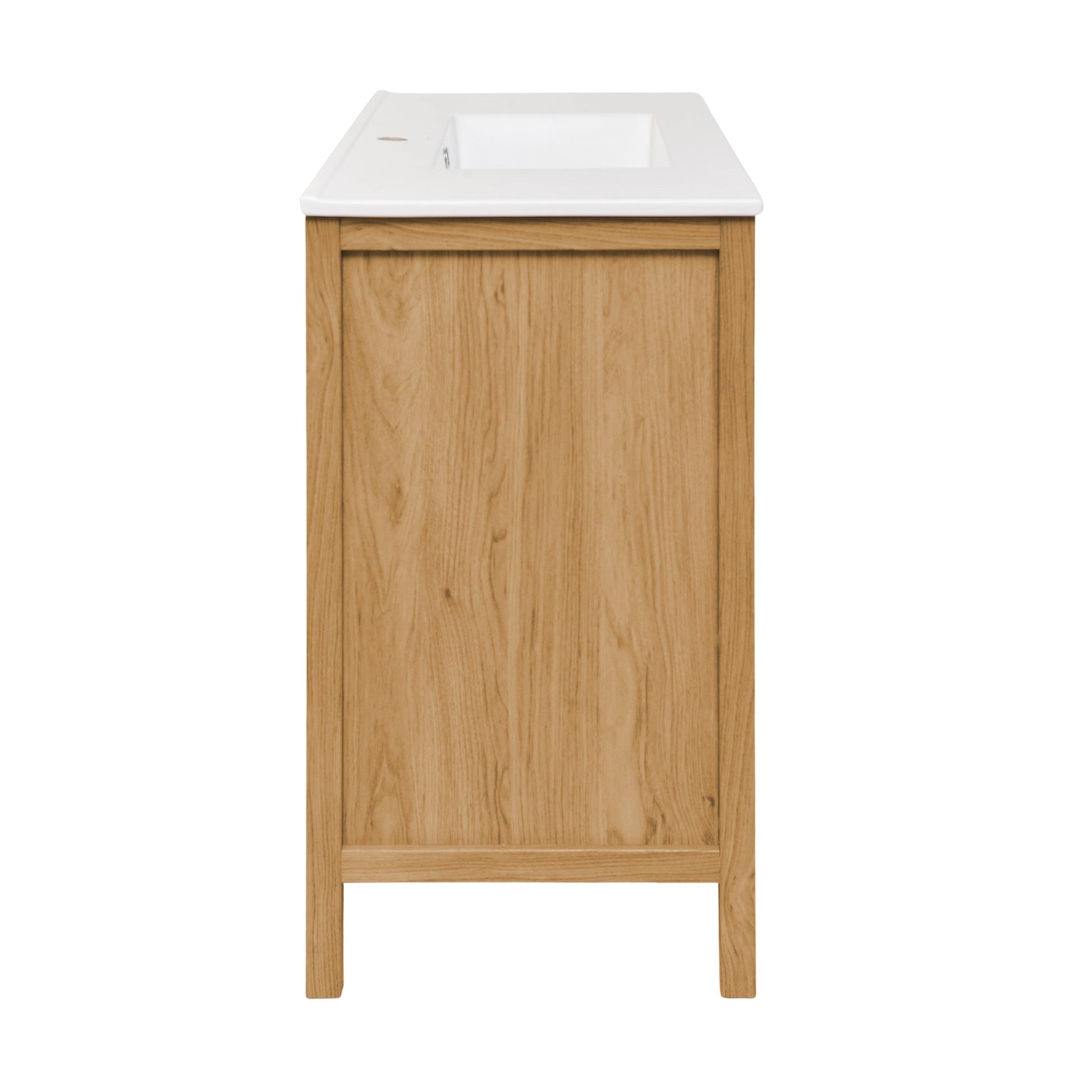 Golden Oak / White / 1-Hole