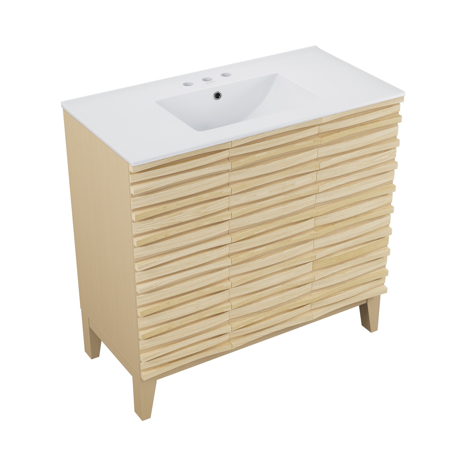 Natural Oak / White / 3-Hole