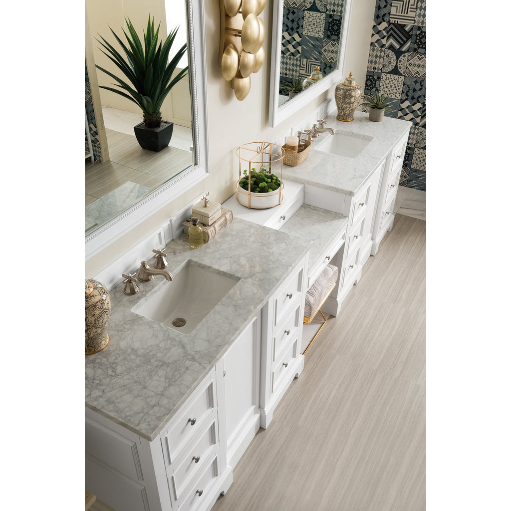 Bright White / Carrara White - 3 Faucet Holes