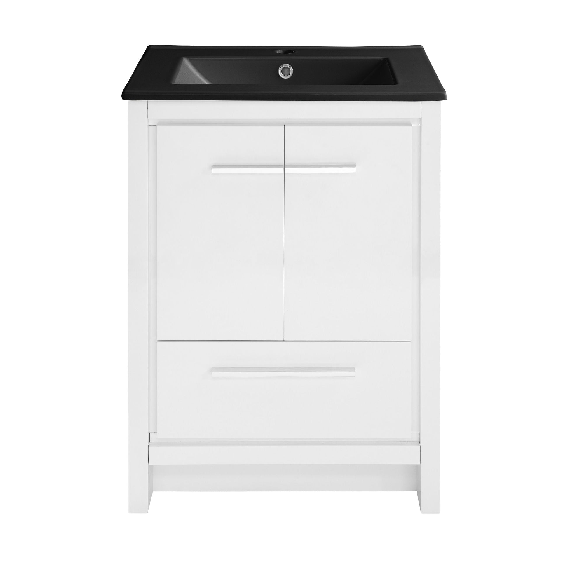 White / Matte Black / 1-Hole