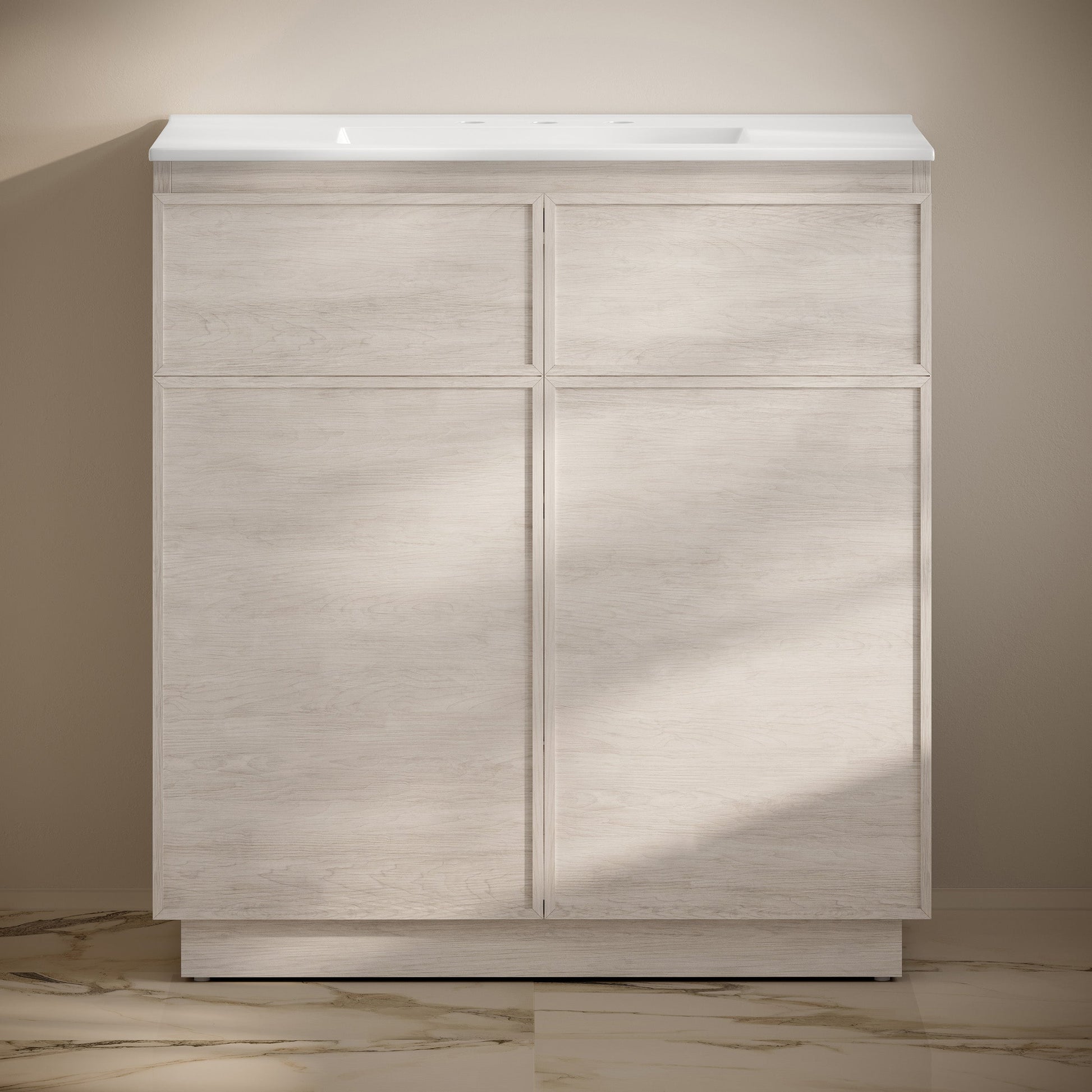 White Oak / White / 3-Hole
