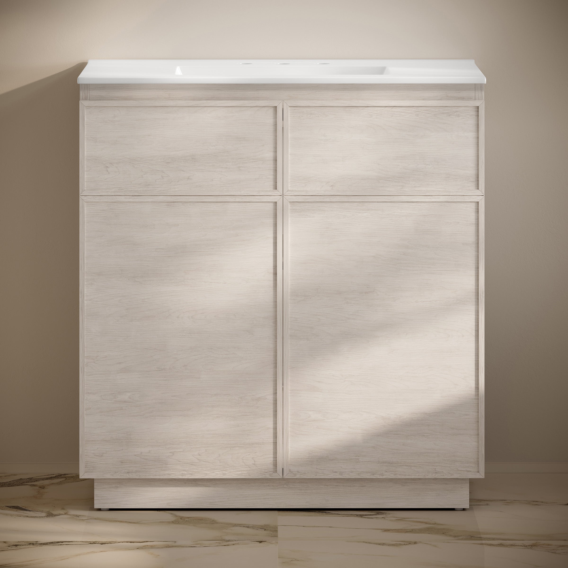 White Oak / White / 3-Hole