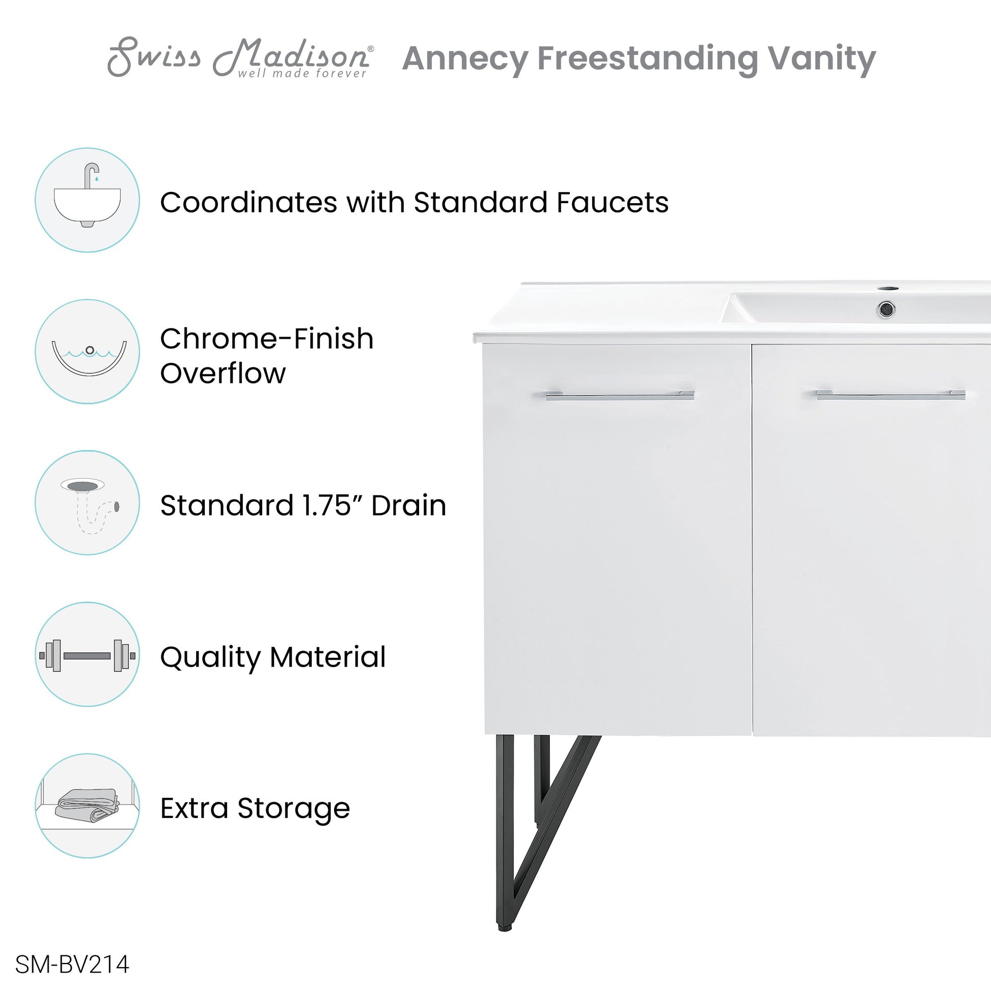 White / White / 1-Hole