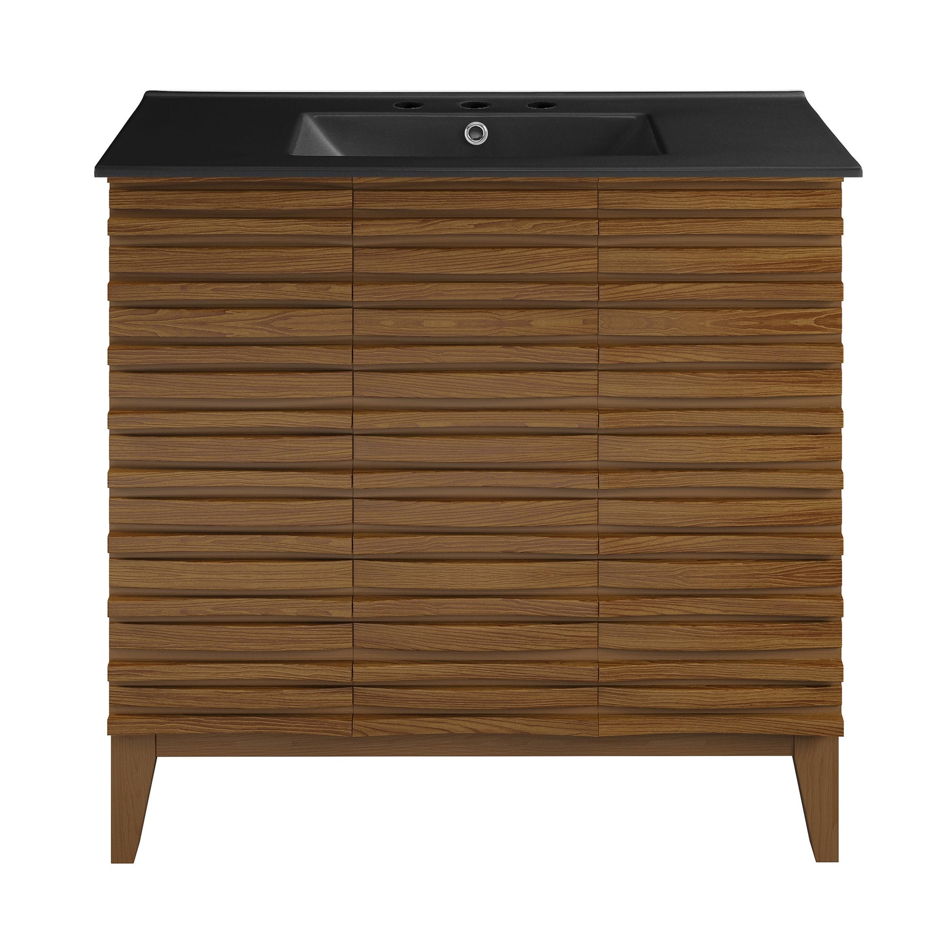 Brown Oak / Matte Black / 3-Hole