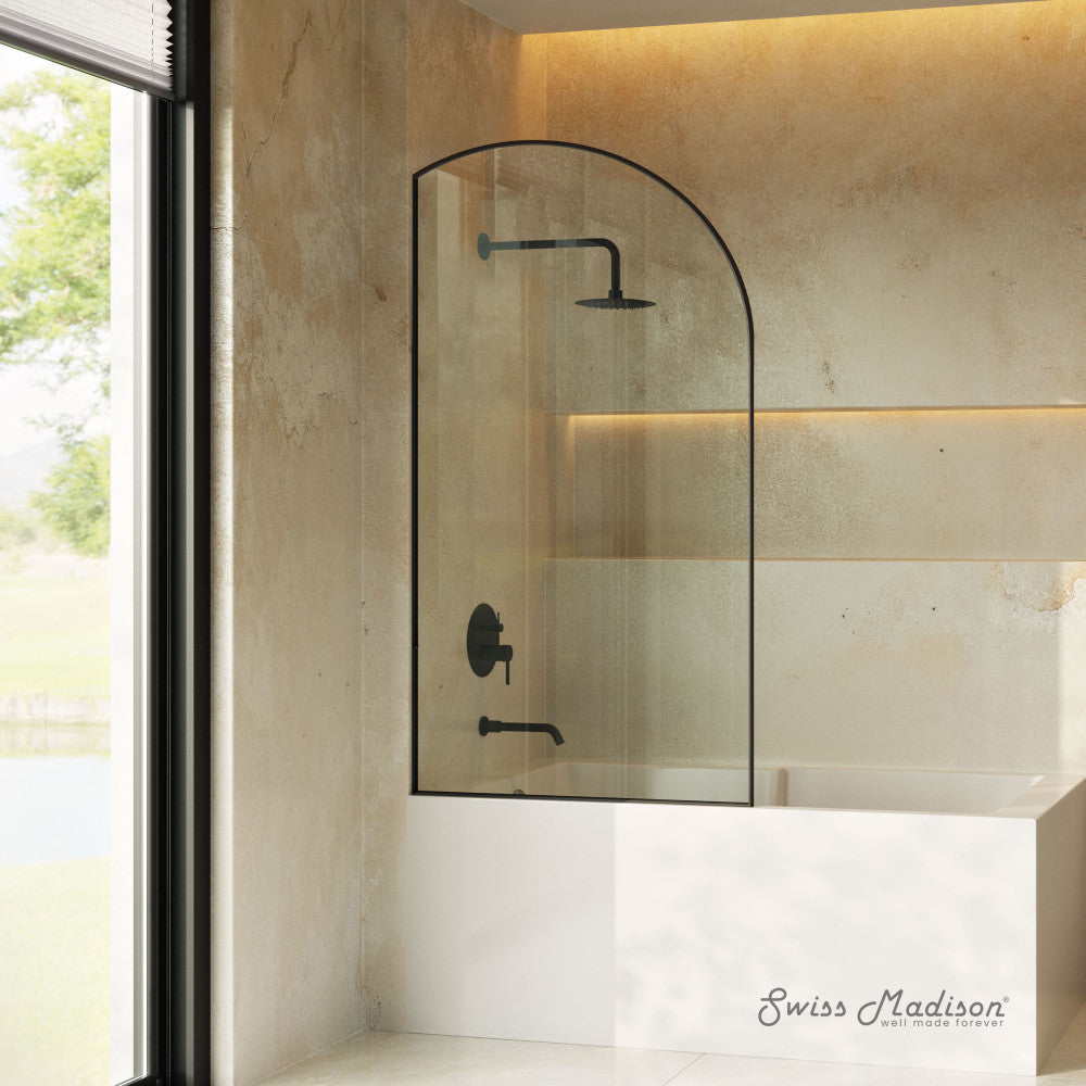 Matte Black / Bathtub Door