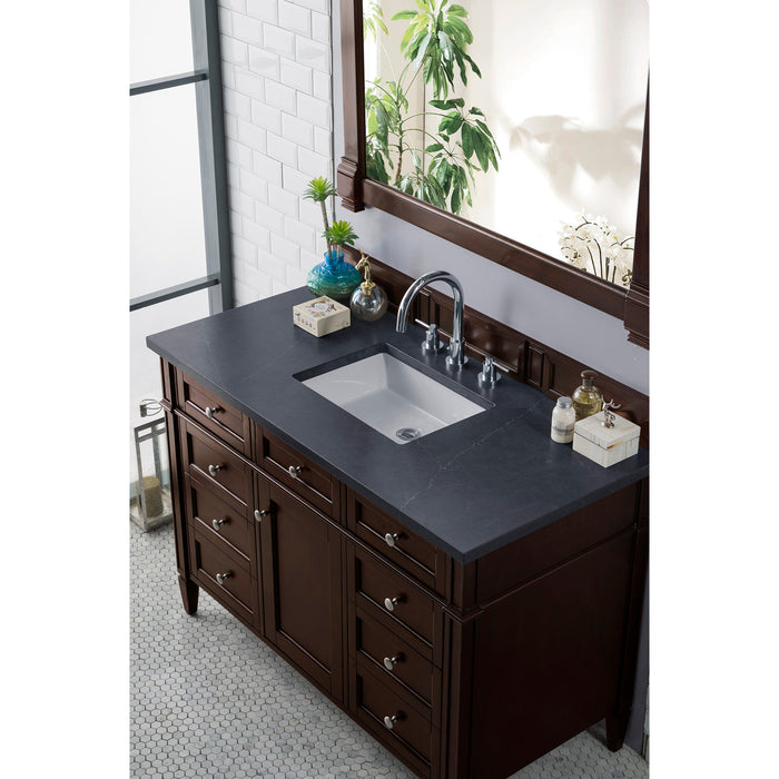 Burnished Mahogany / Charcoal Soapstone - 3 Faucet Holes