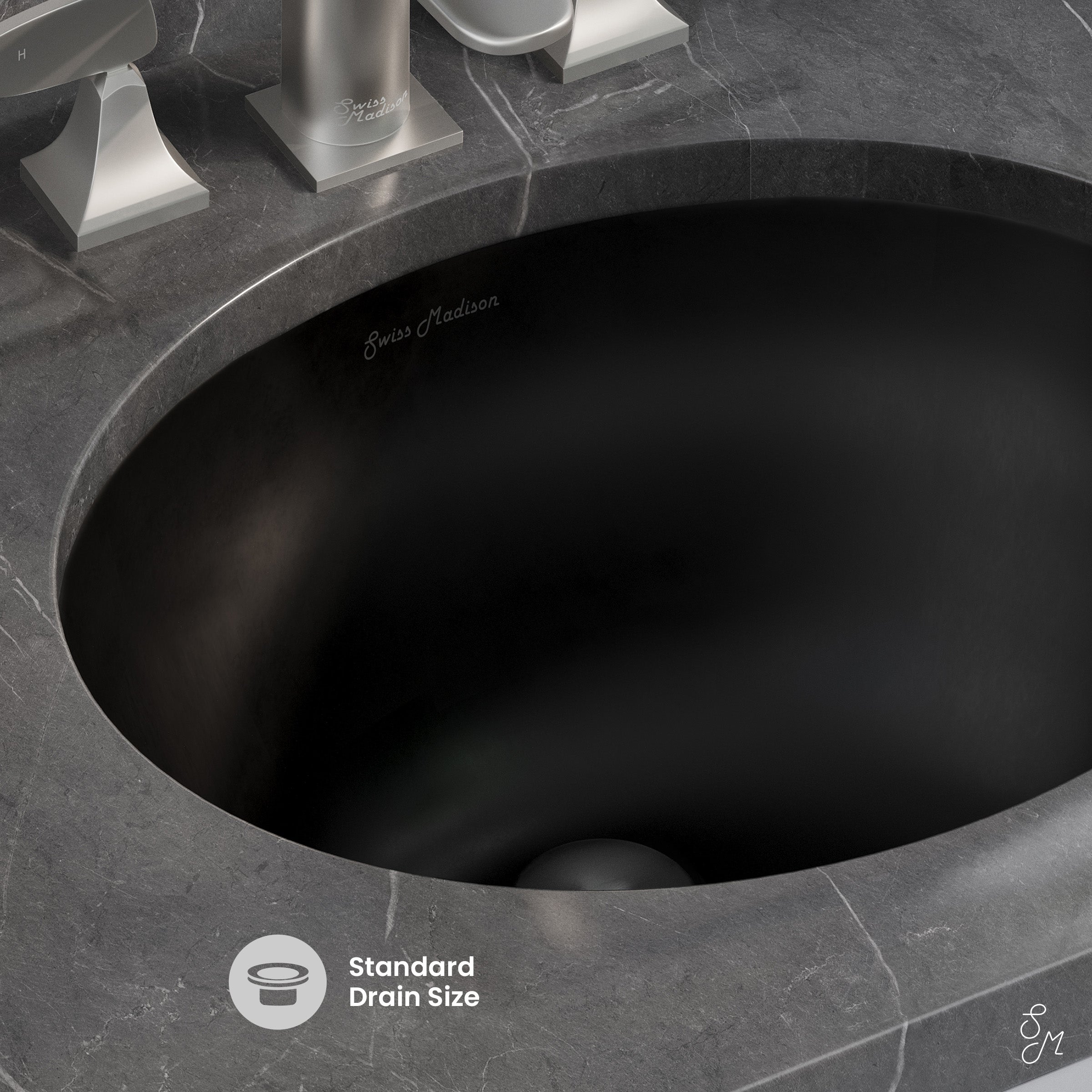 Matte Black / Oval
