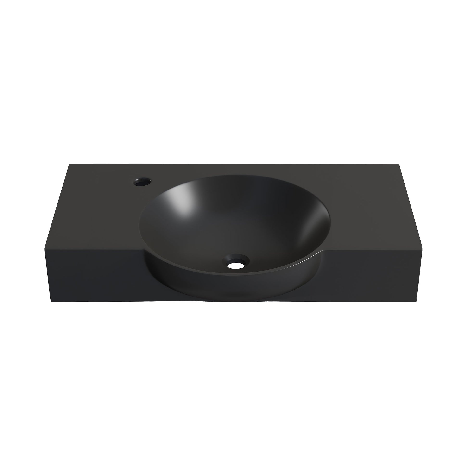 Matte Black / 1-Hole / Left