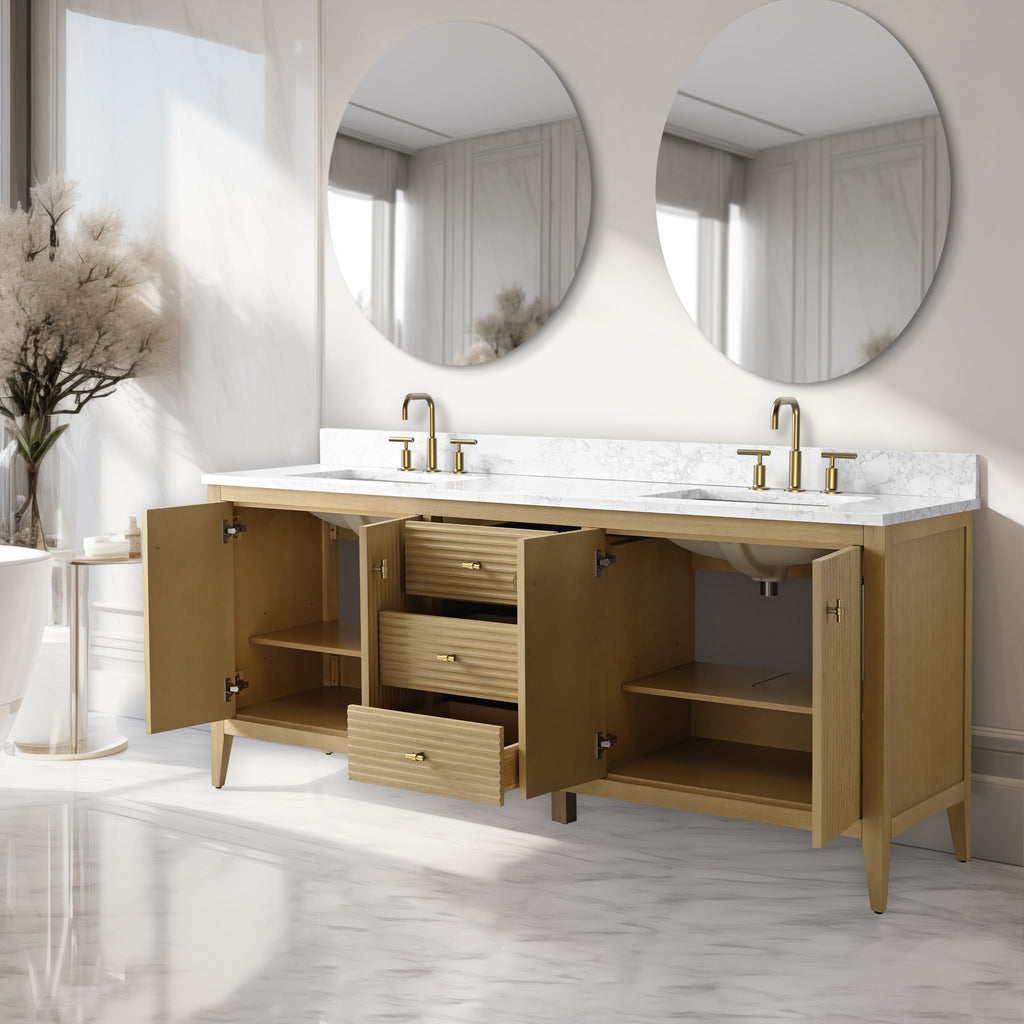 Linear Natural Oak / Golden Brushed