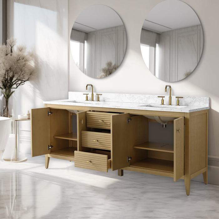 Linear Natural Oak / Golden Brushed