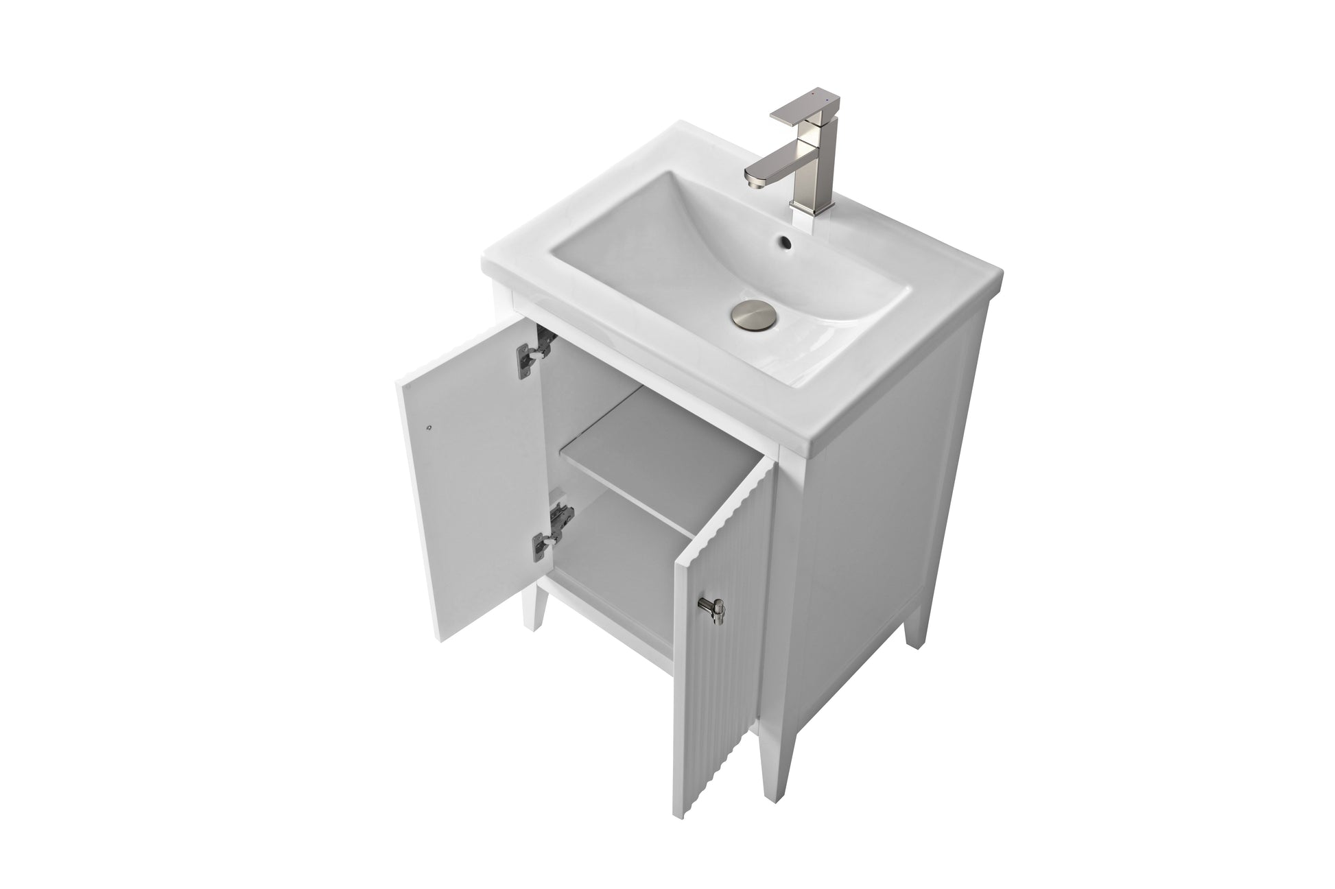 Linear White / Brushed Nickel