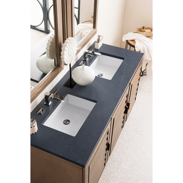 Whitewashed Walnut / Charcoal Soapstone - 3 Faucet Holes