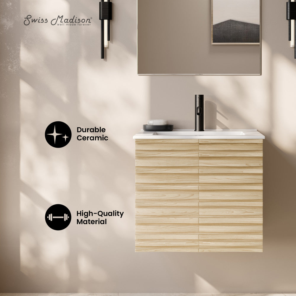 Natural Oak / White / 1-Hole