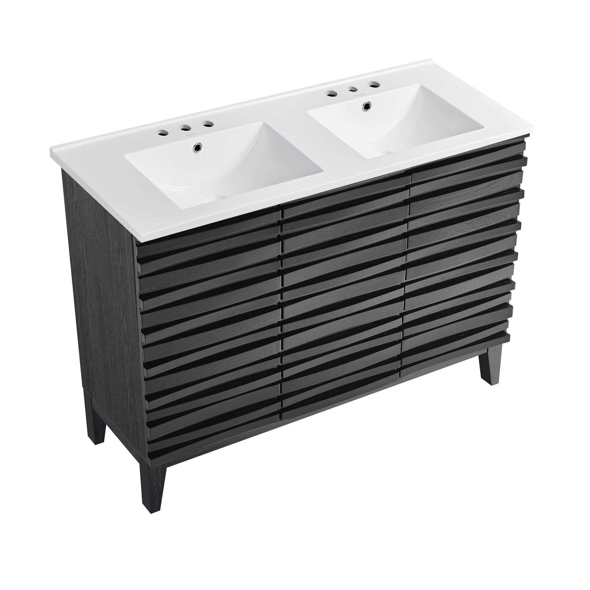 Black Oak / Glossy White / 3-Hole