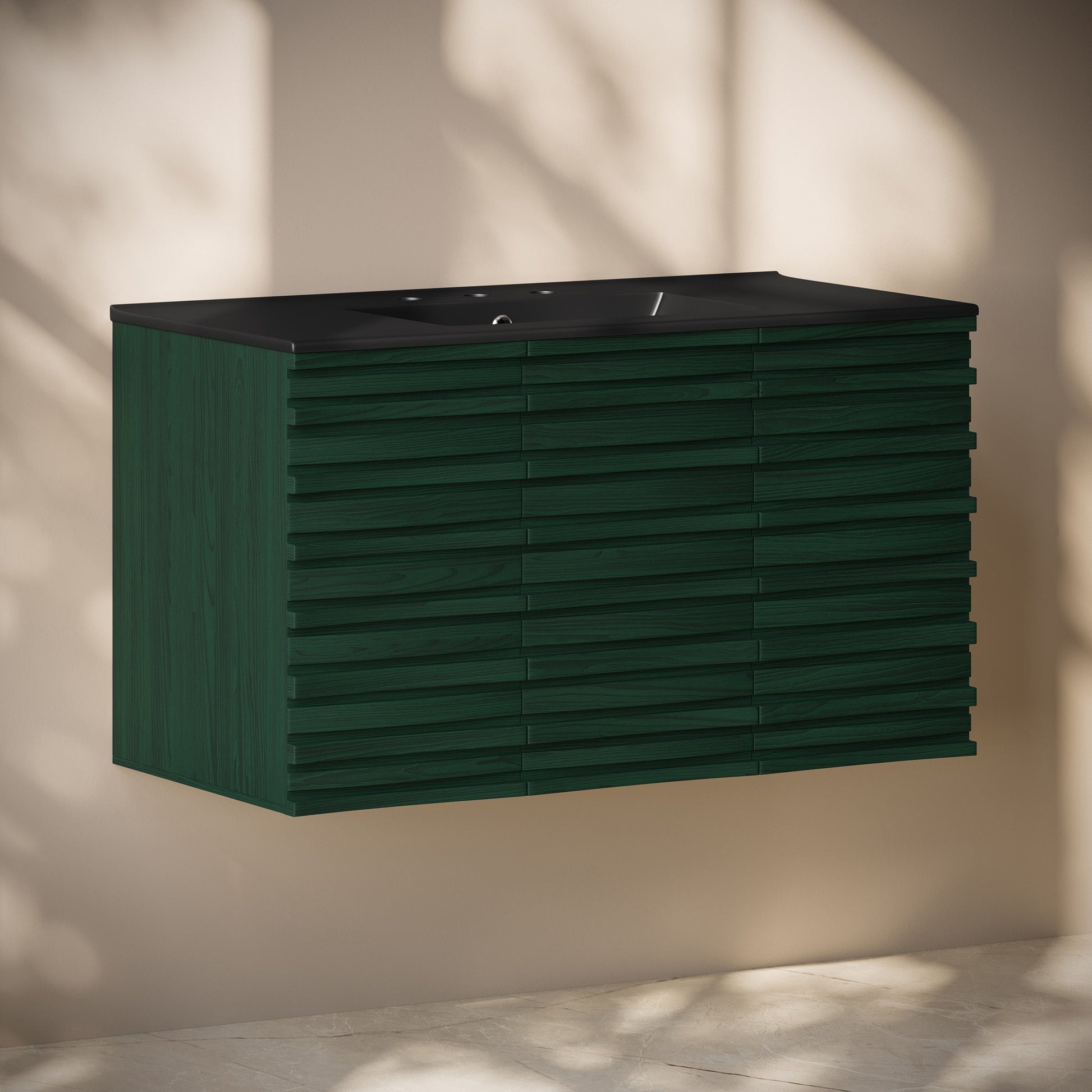 Green Oak / Black / 3-Hole