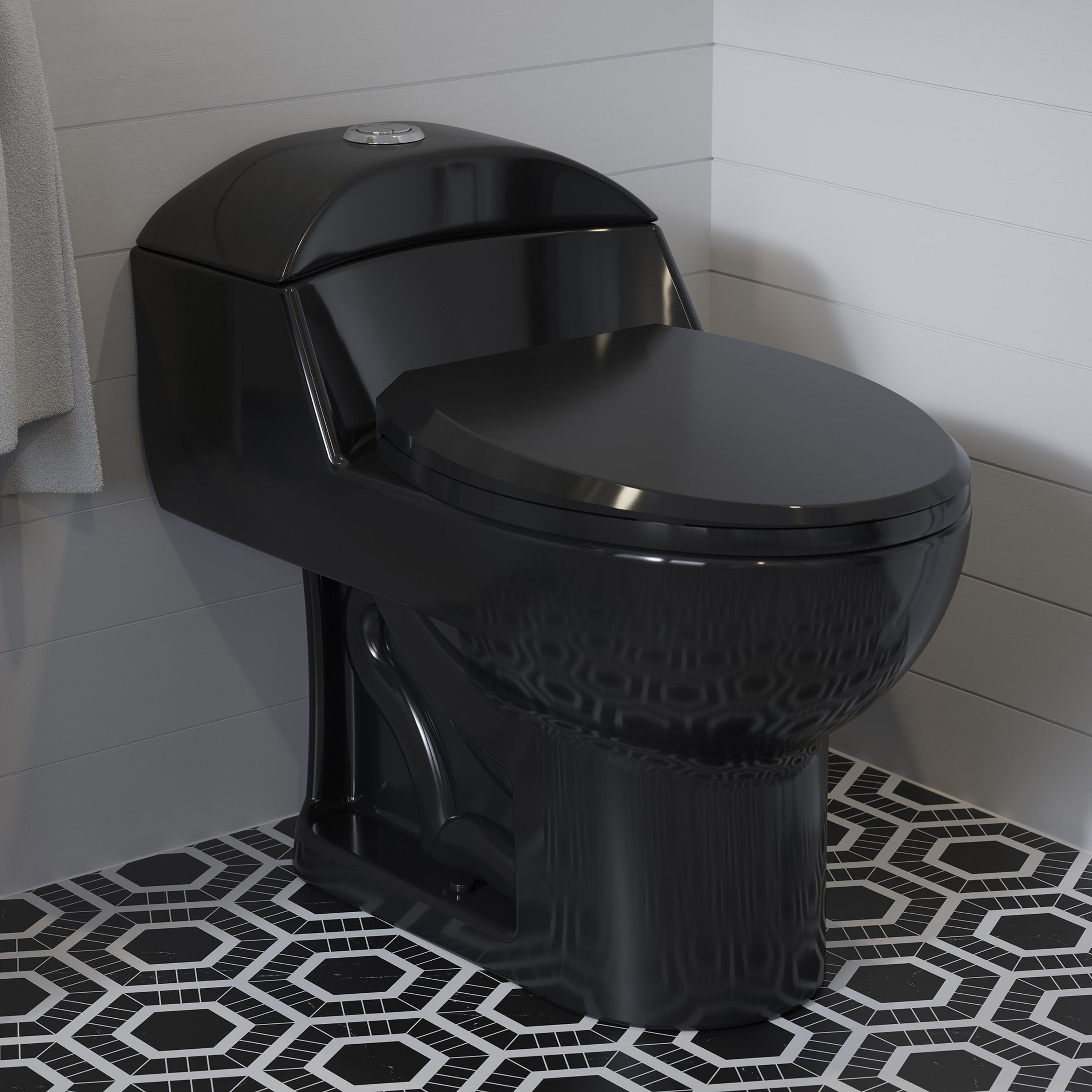 Glossy Black / Chrome