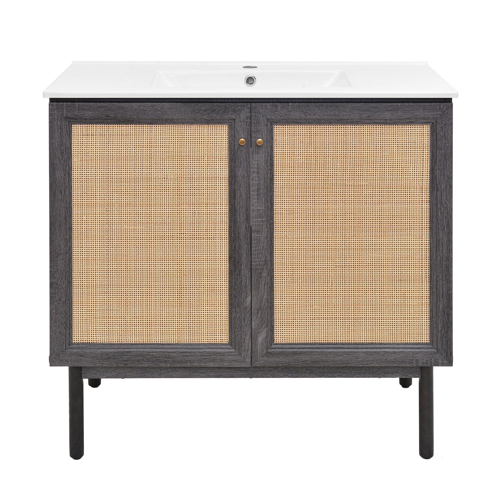 Black Oak / White / 1-Hole