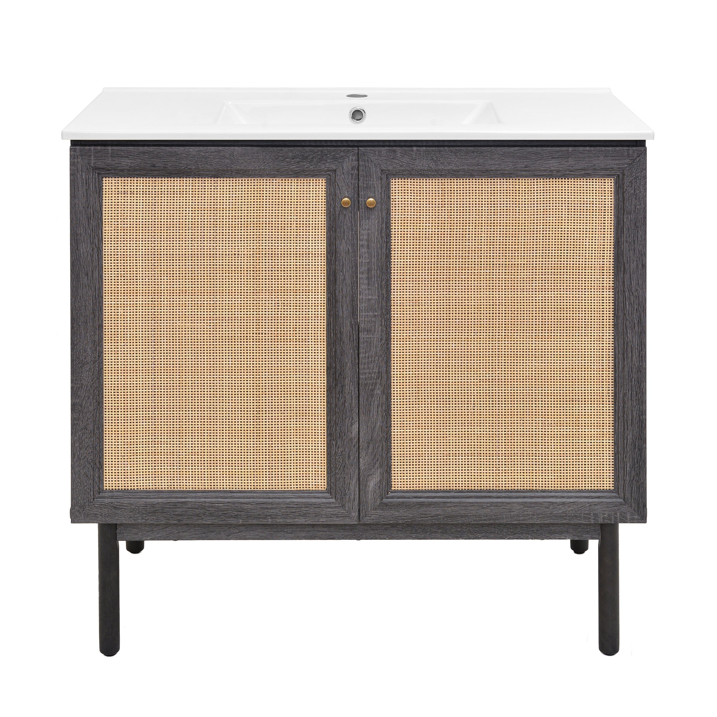 Black Oak / White / 1-Hole