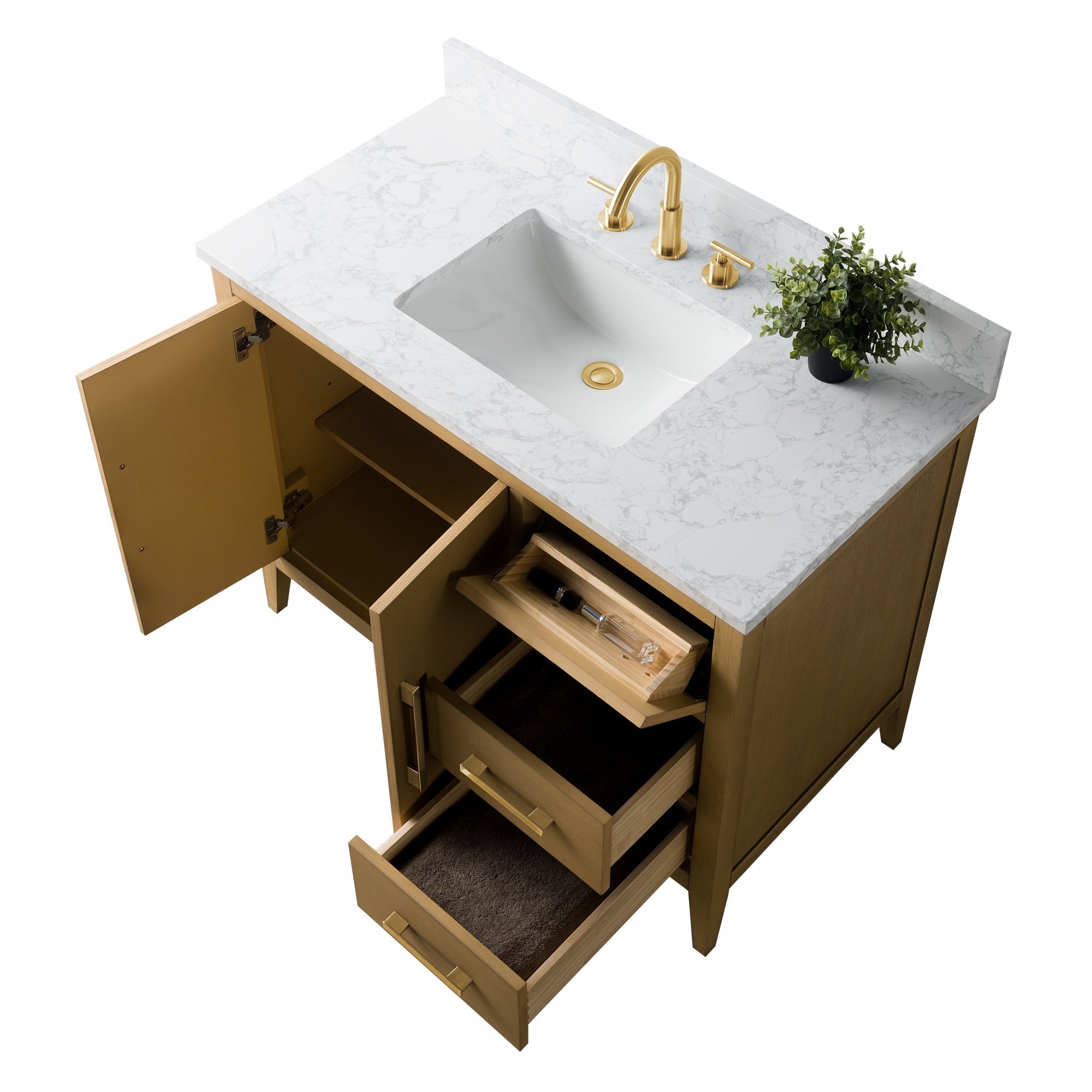 Natural Oak / Golden Brushed