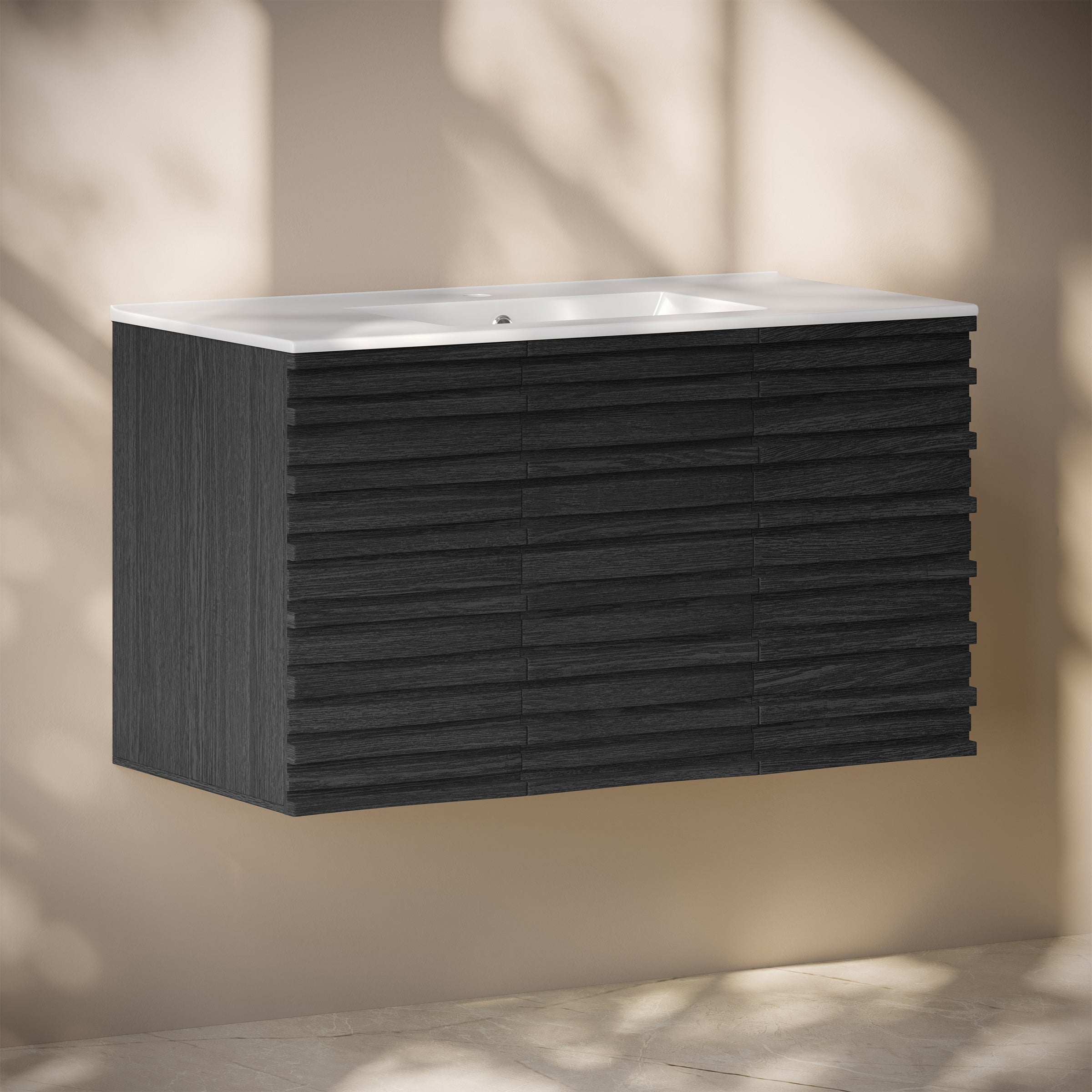 Black Oak / White / 1-Hole
