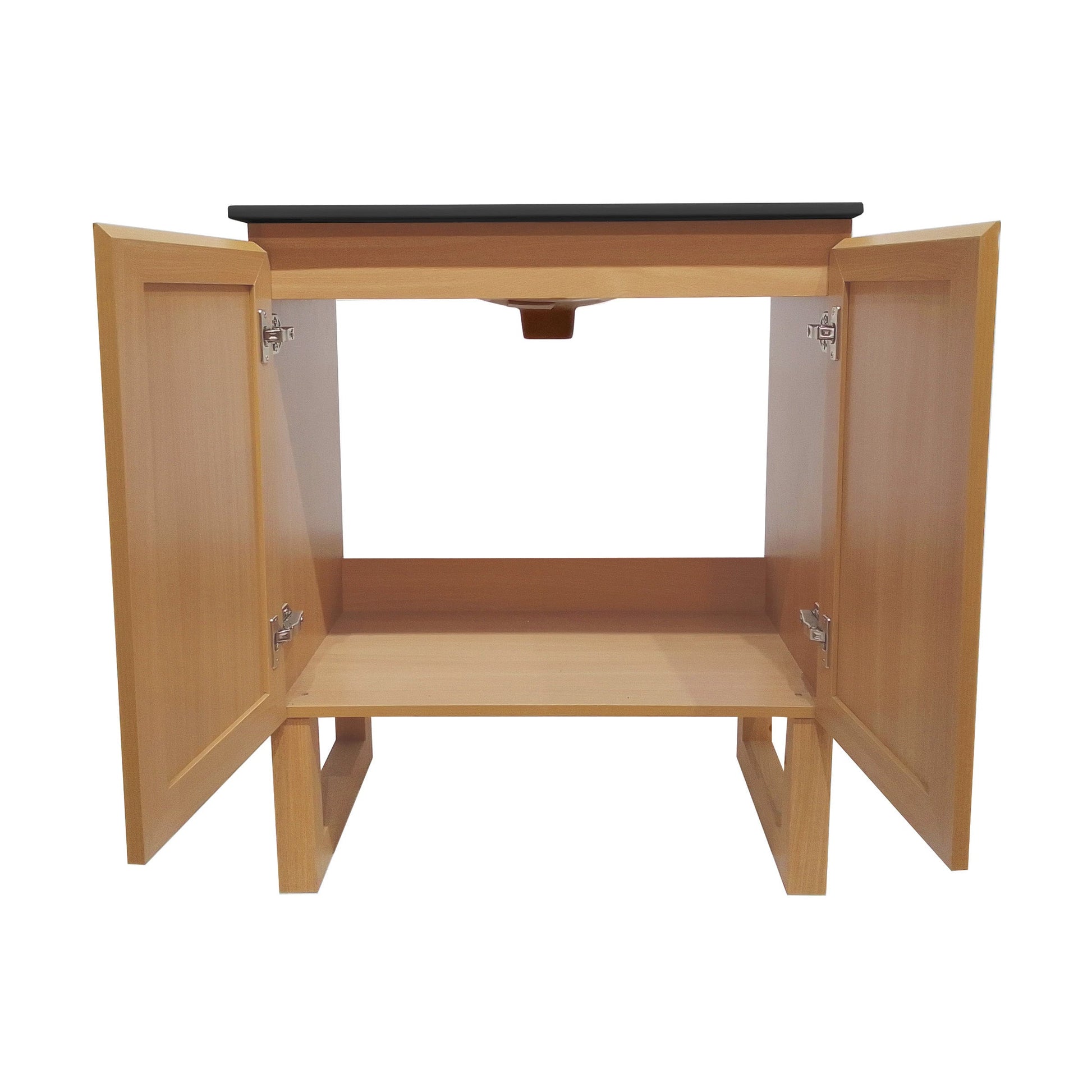 Natural Oak / Matte Black / 3-Hole - Widespread